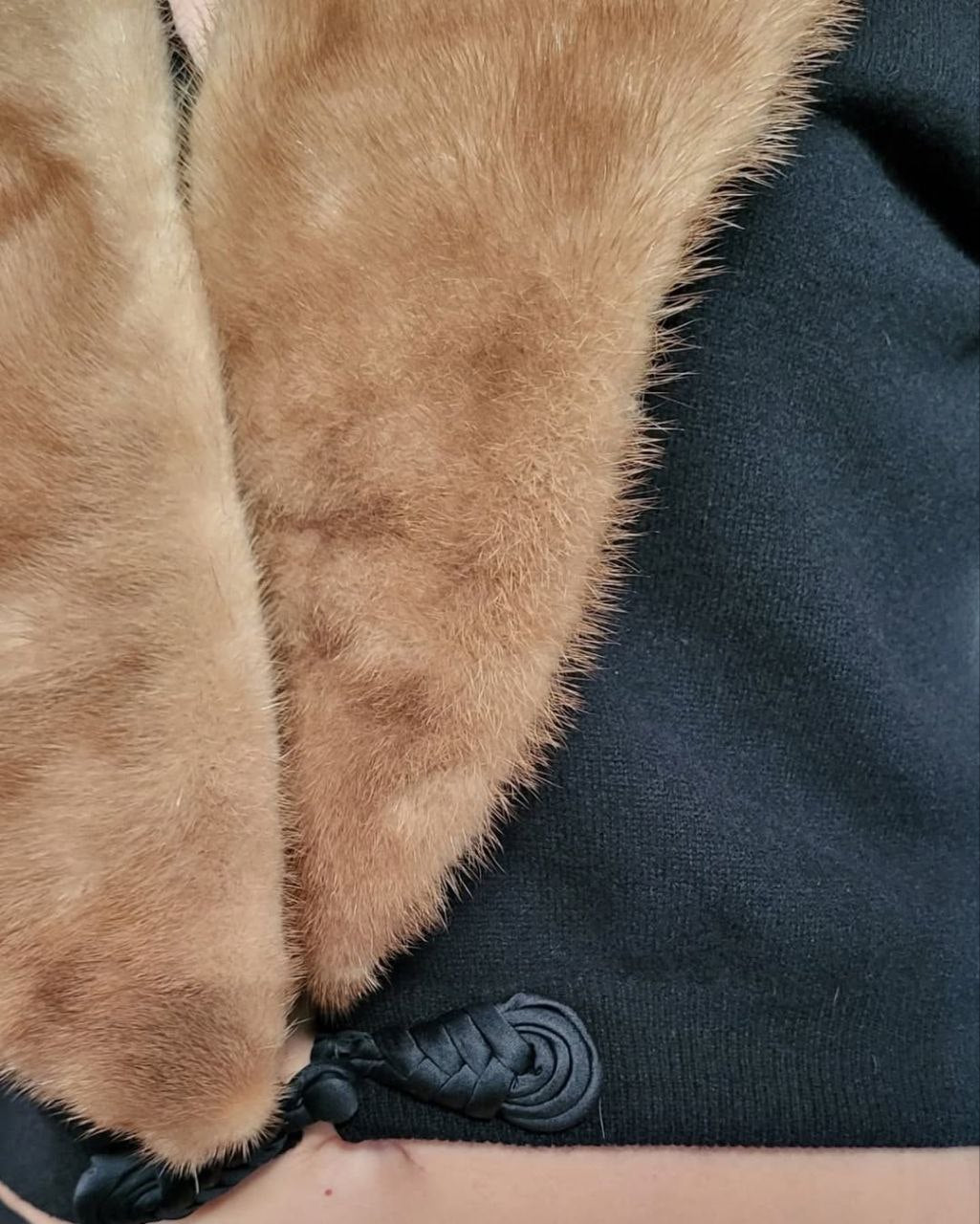 Cashmere/mink cardigan