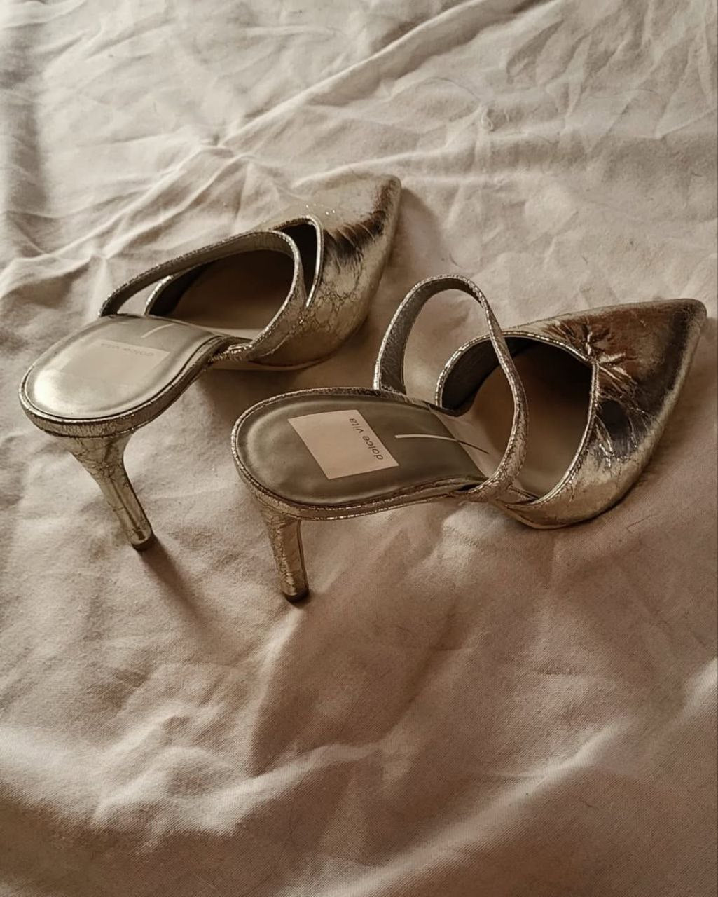 Silver mules. Size 37/38