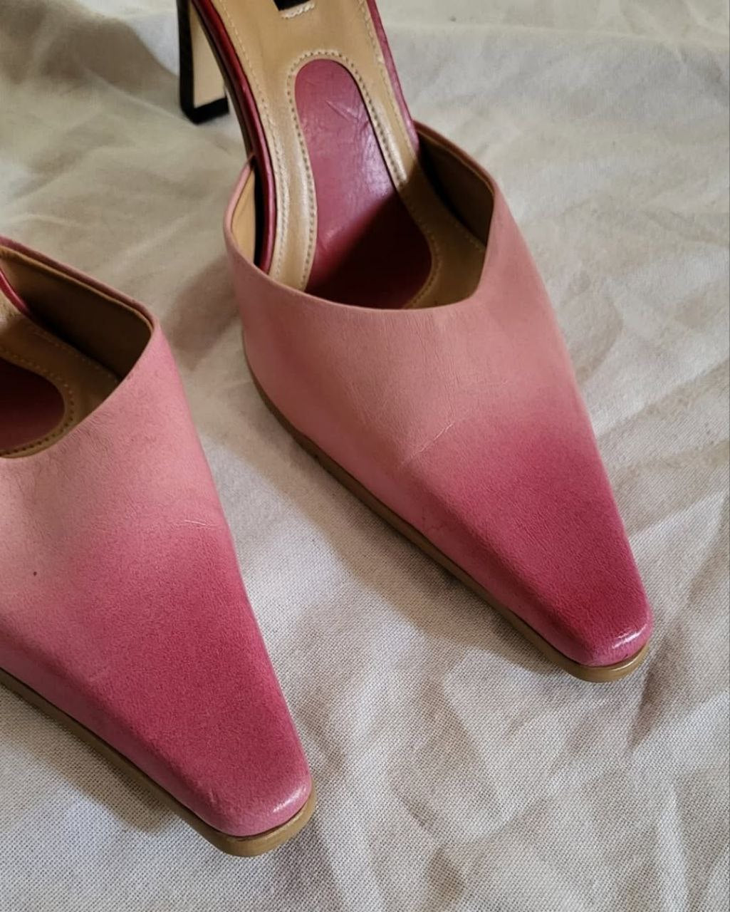 Pink mules. Size 37