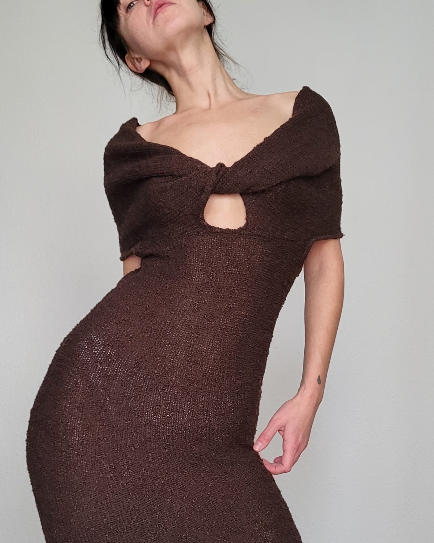 Knitted brown