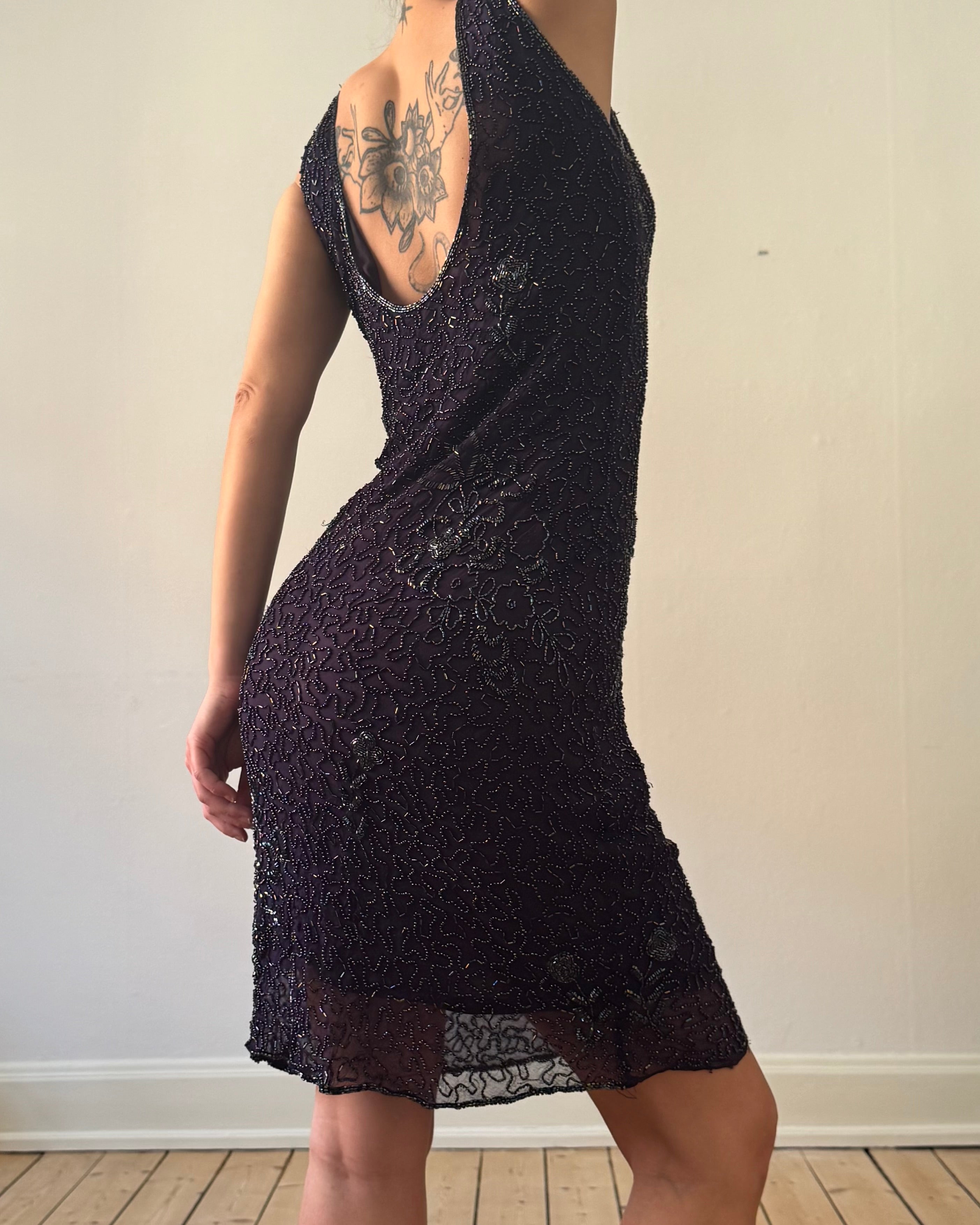 Deep purple silk