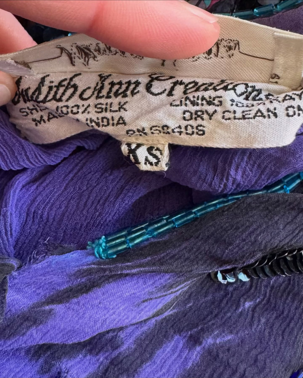 Blue silk set