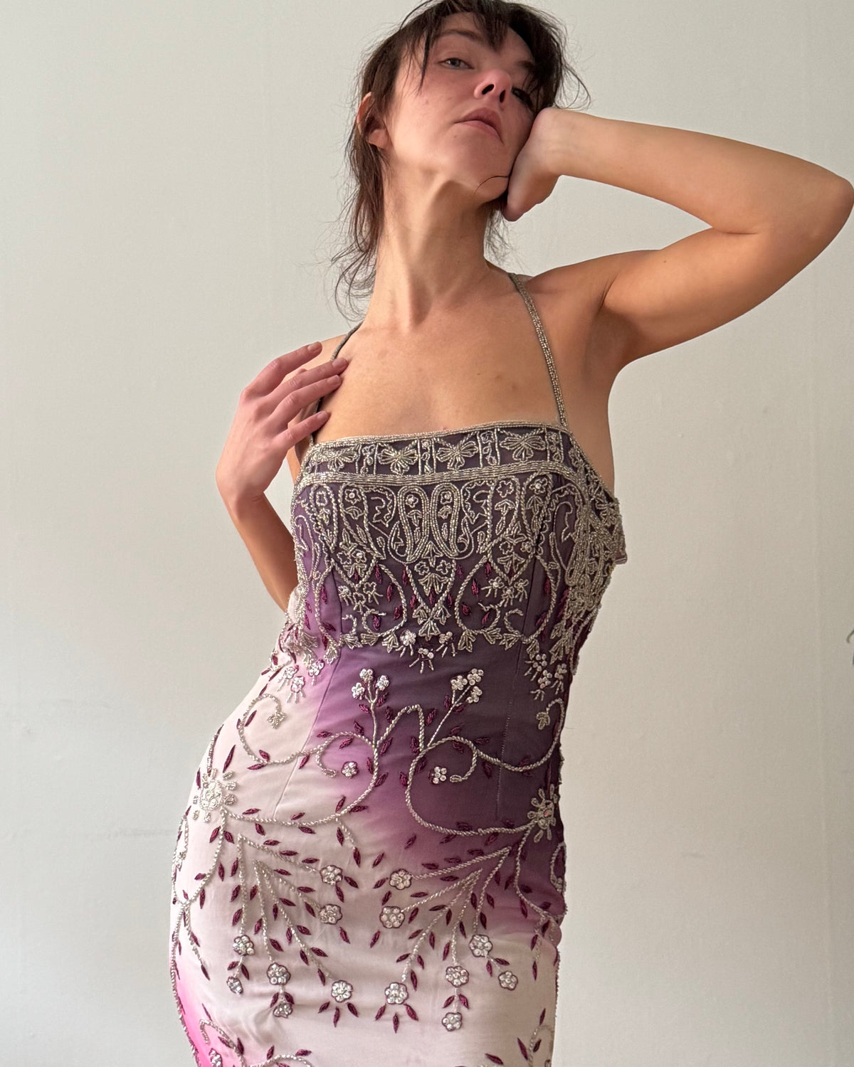 1990s Ombré silk
