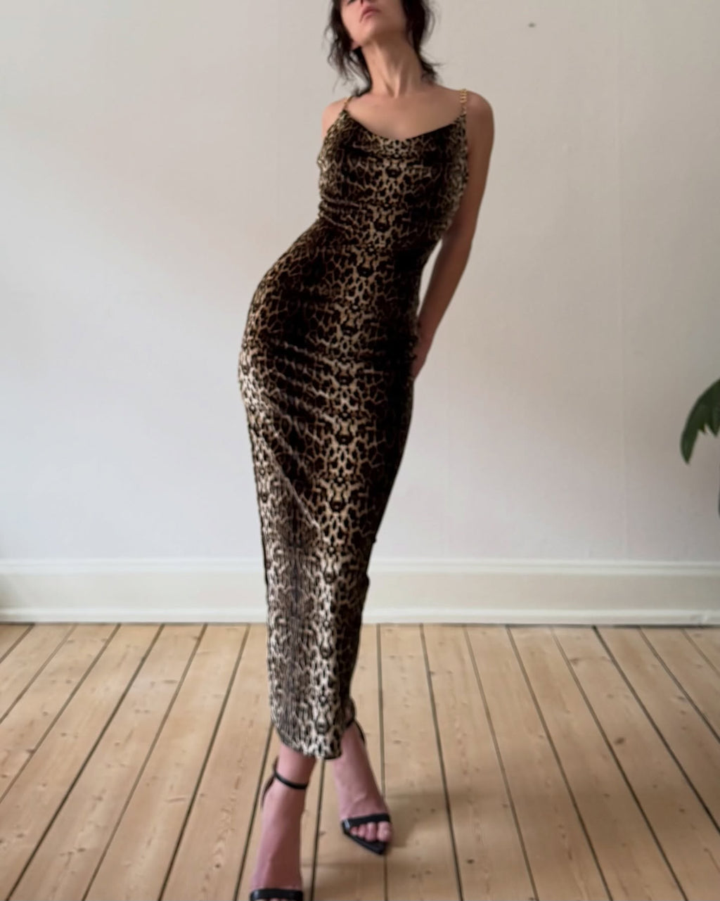 Leopard velour