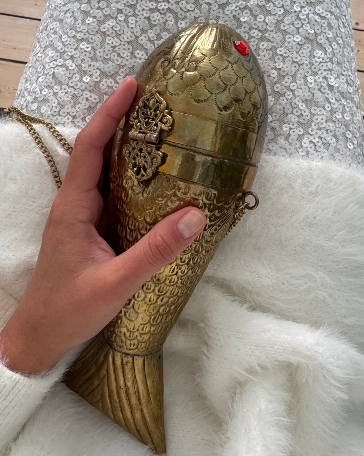 1970s Brass fish
