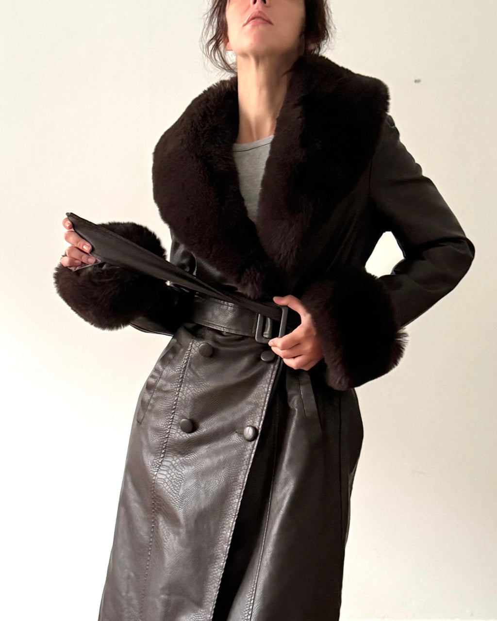 Snake skin coat