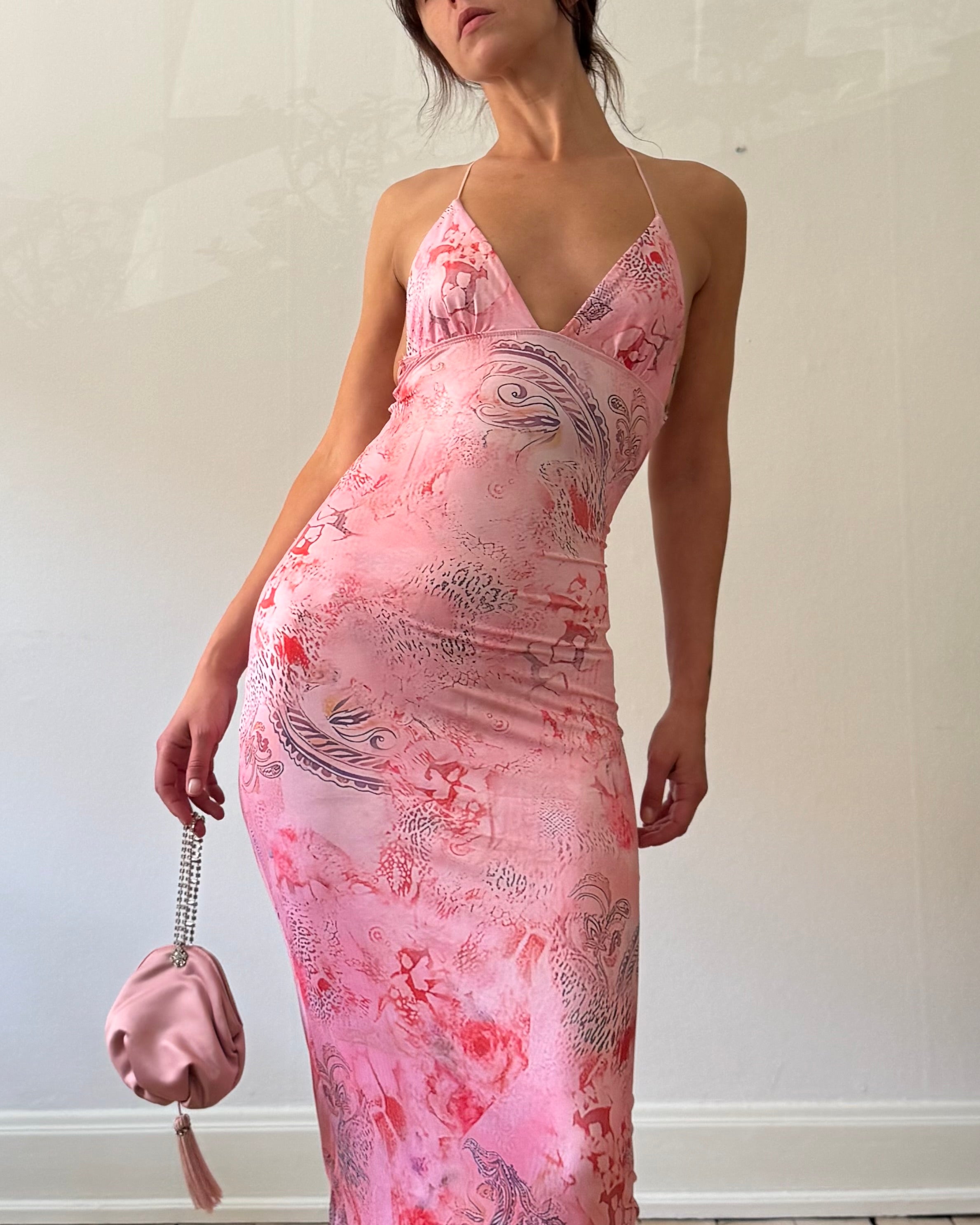 Pink butterfly with a purse