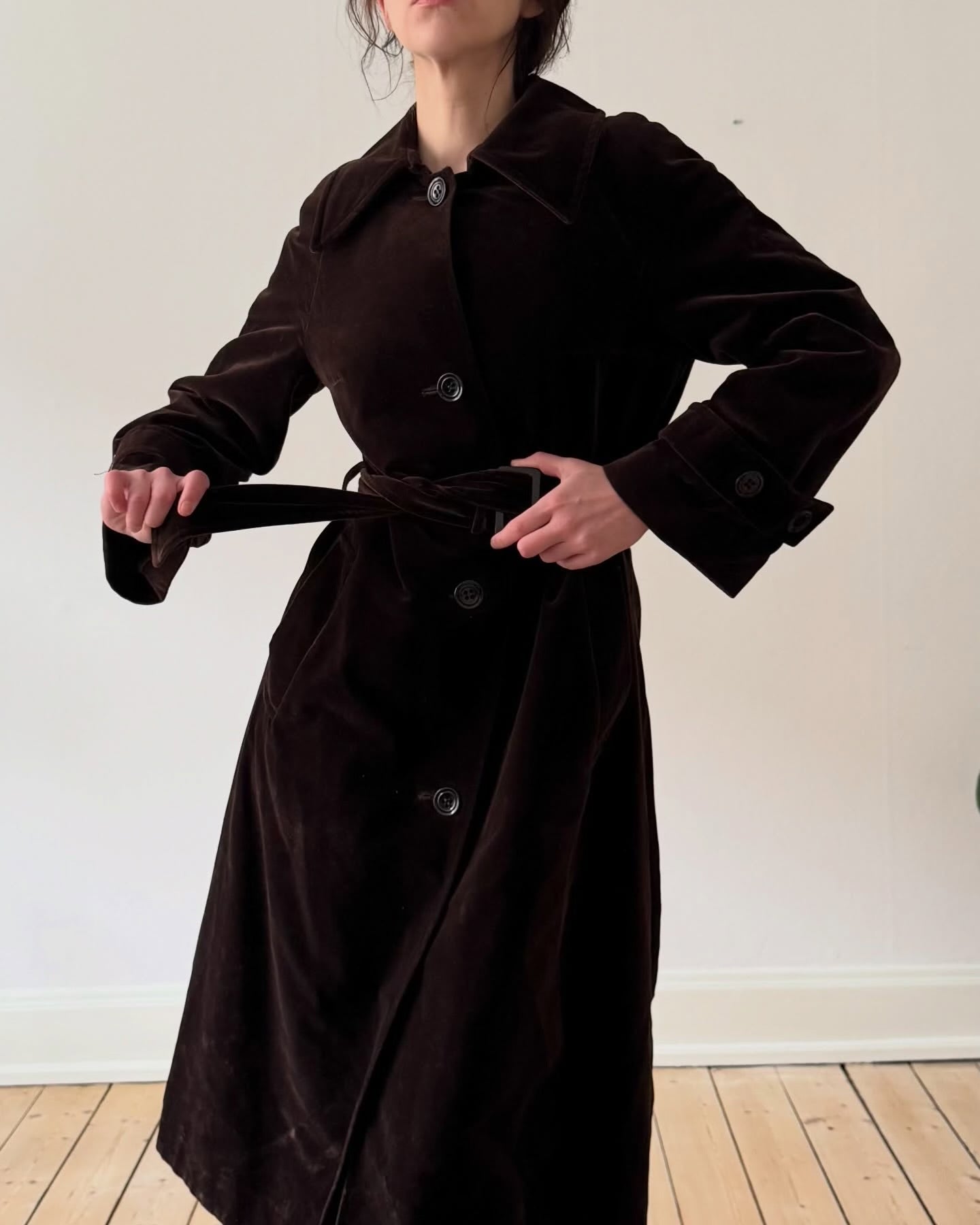 Velour trench