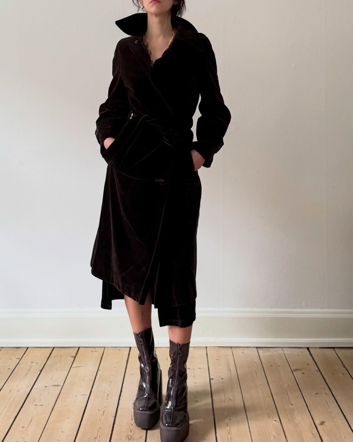 Velour trench