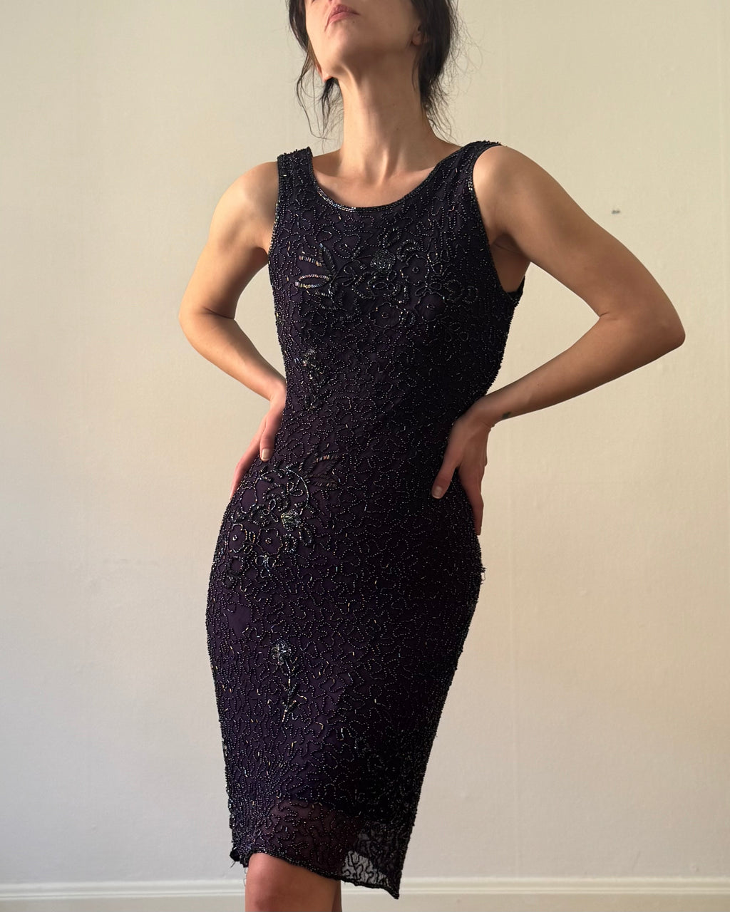 Deep purple silk