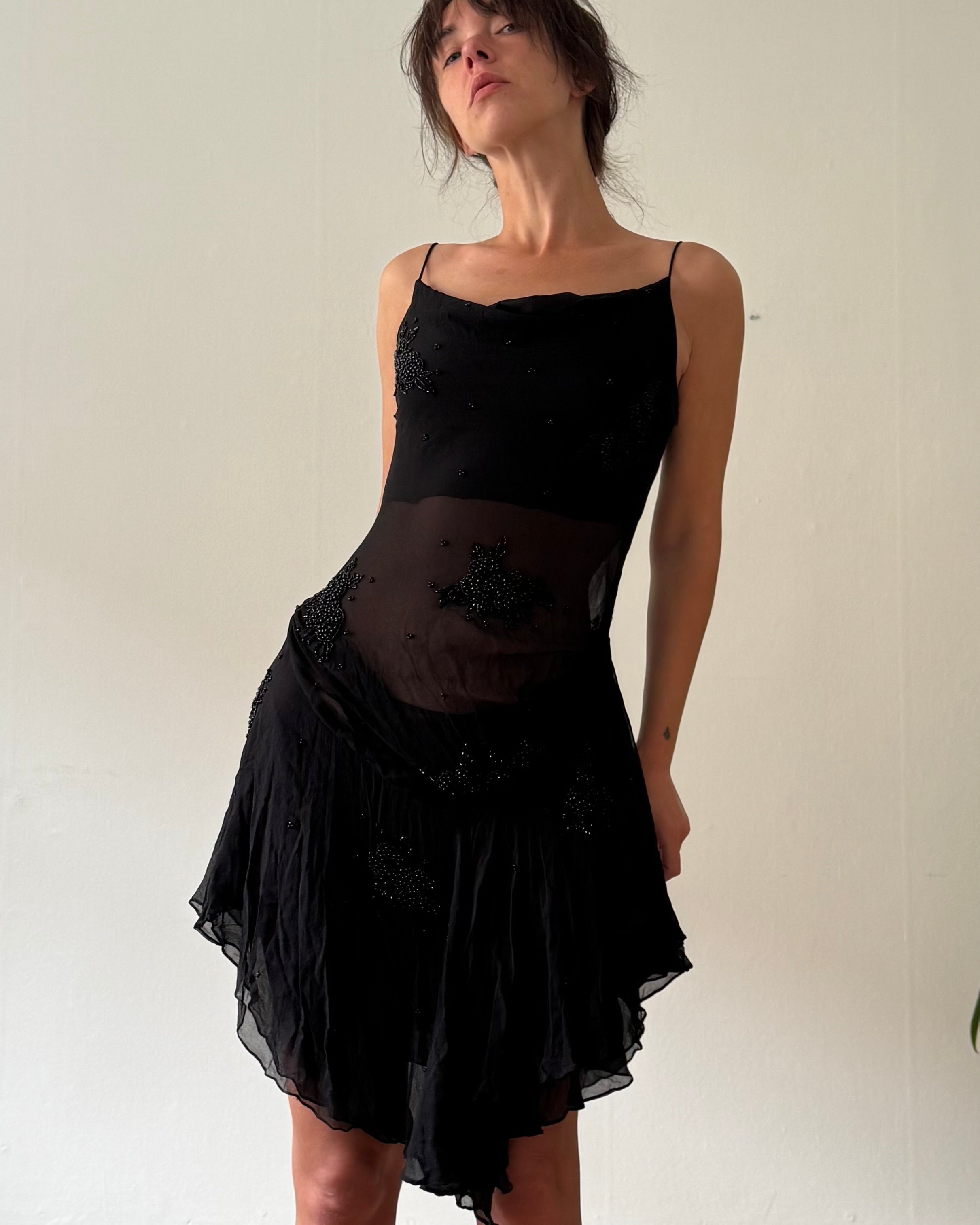 90s sheer silk