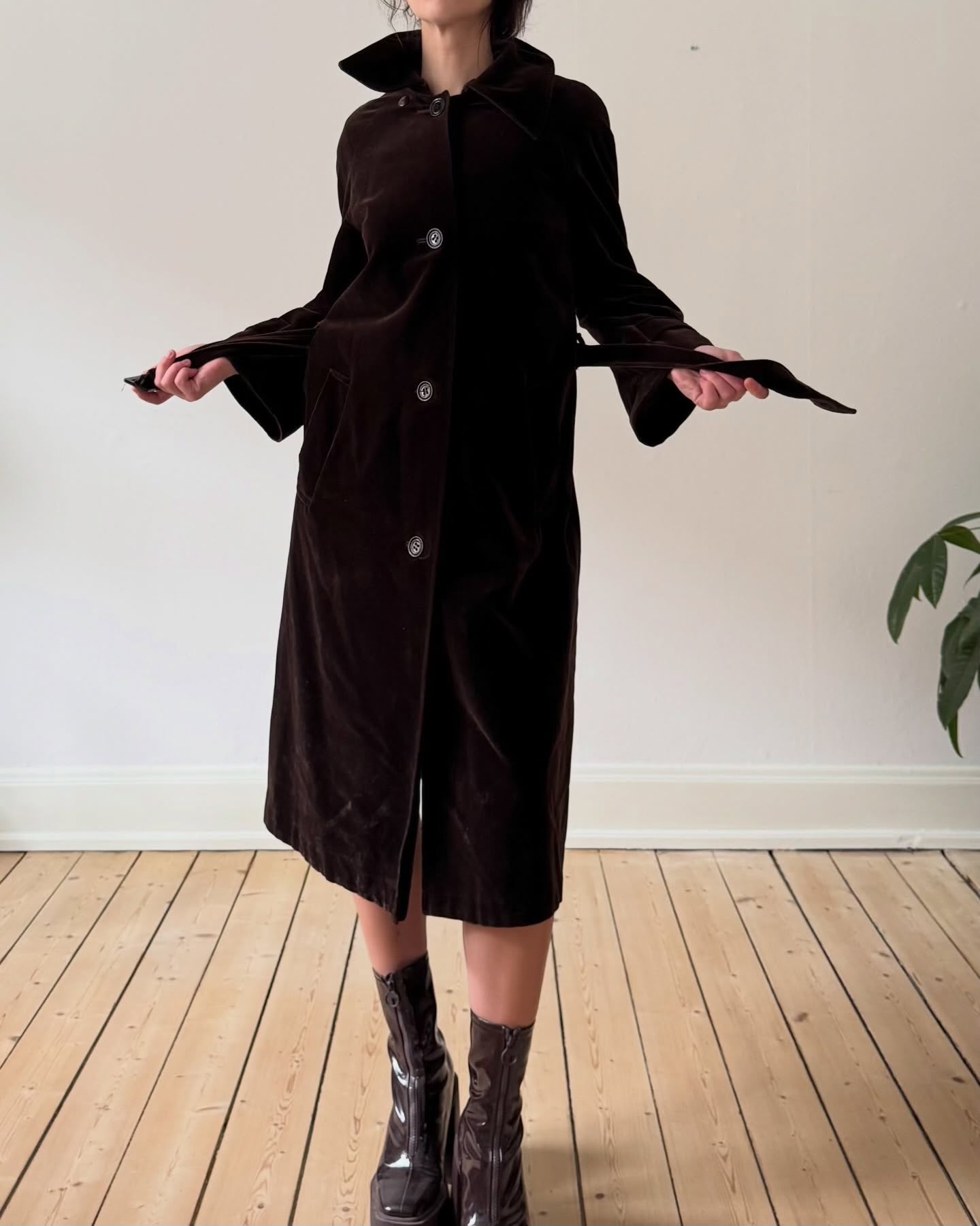 Velour trench