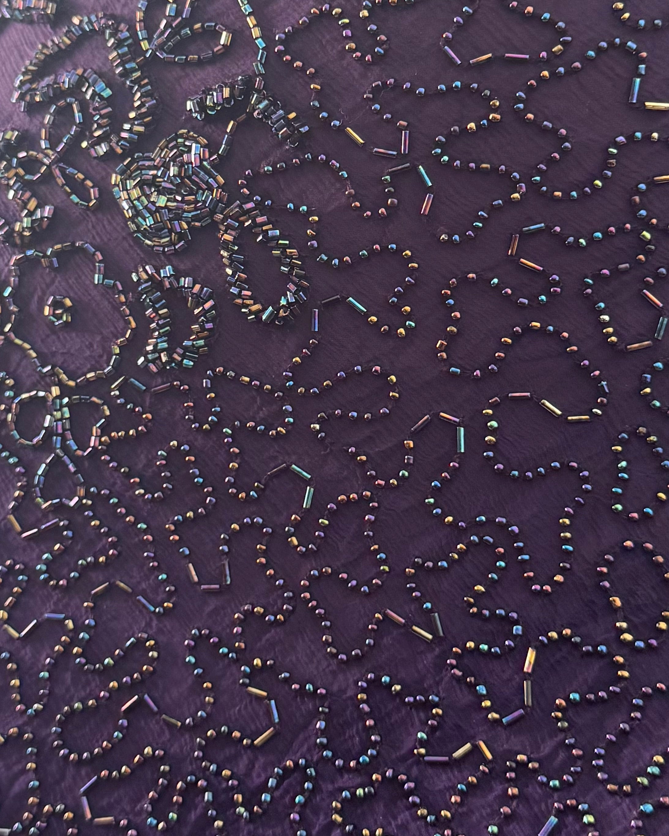 Deep purple silk