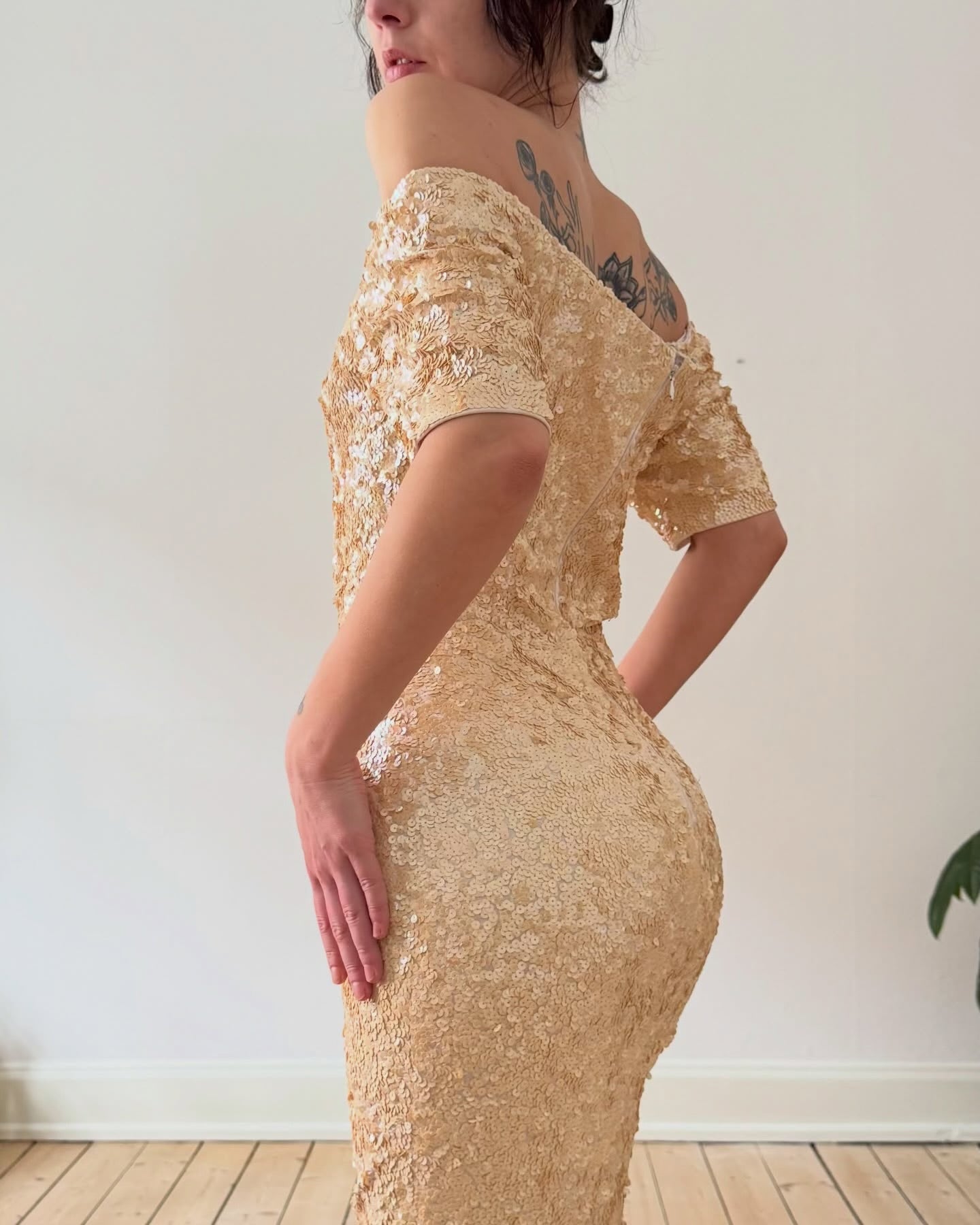 Sequins snake skin