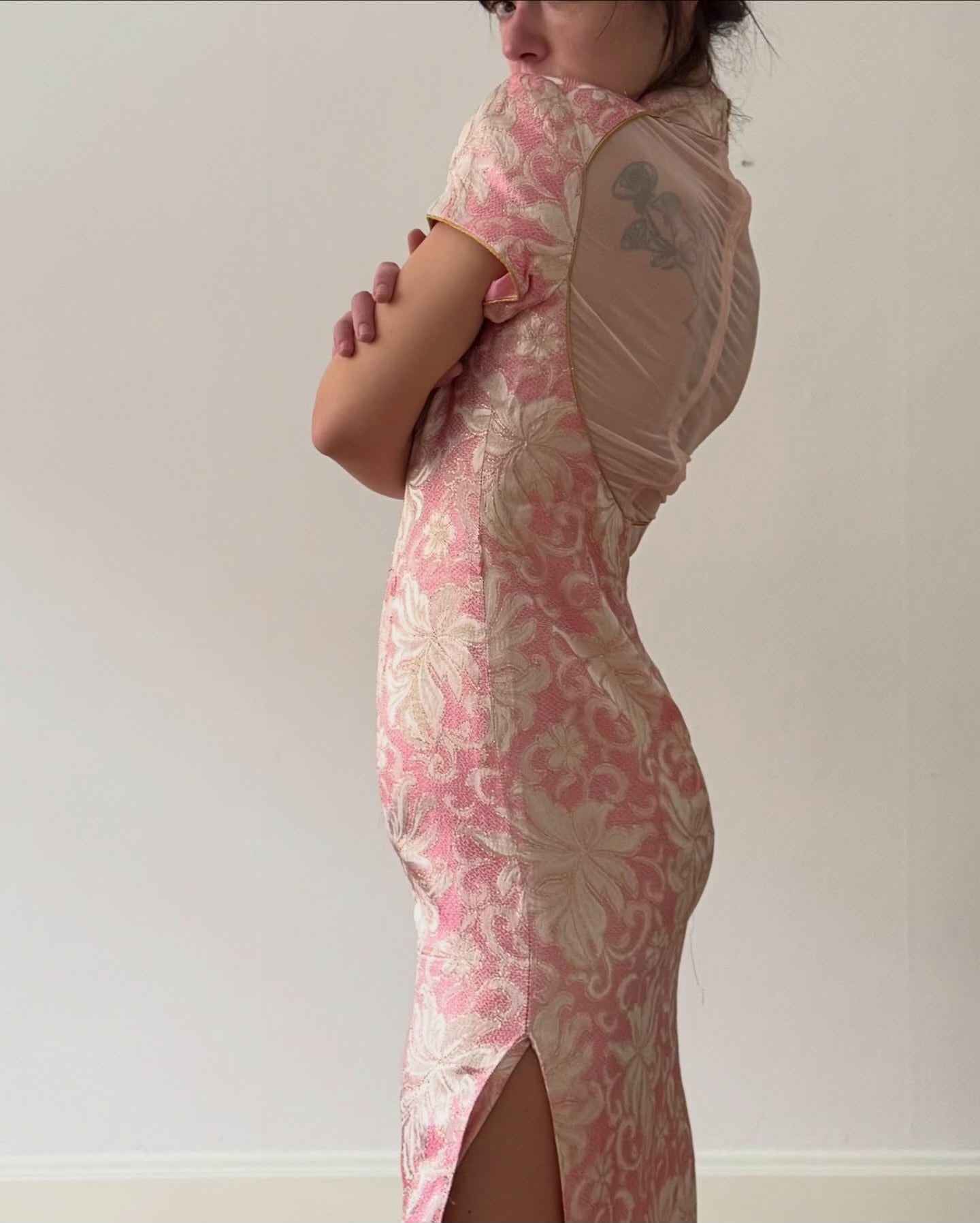 Pink cheongsam