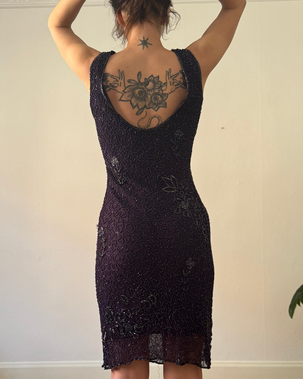 Deep purple silk