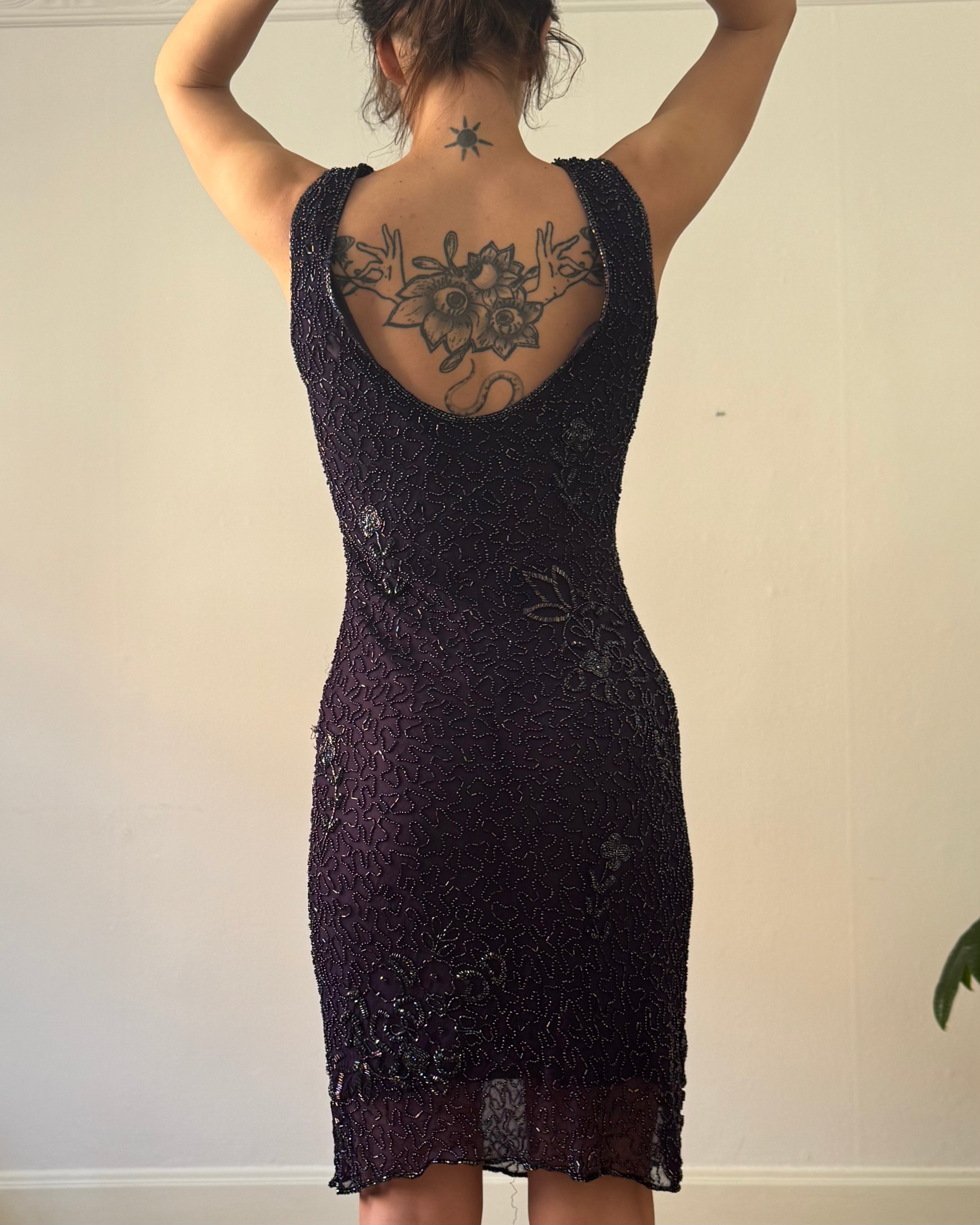 Deep purple silk