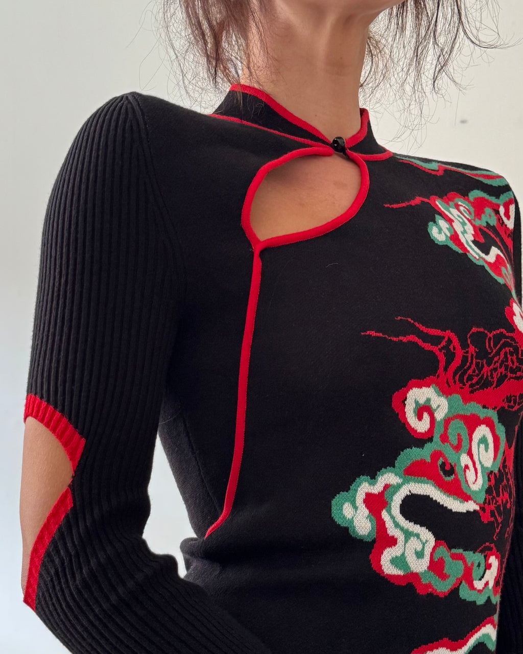 Knitted cheongsam