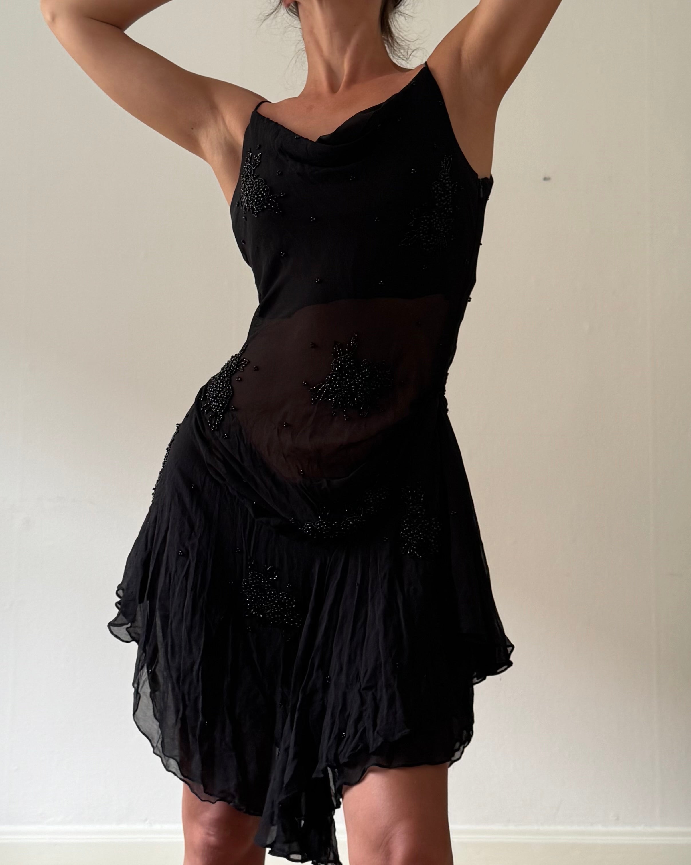 90s sheer silk
