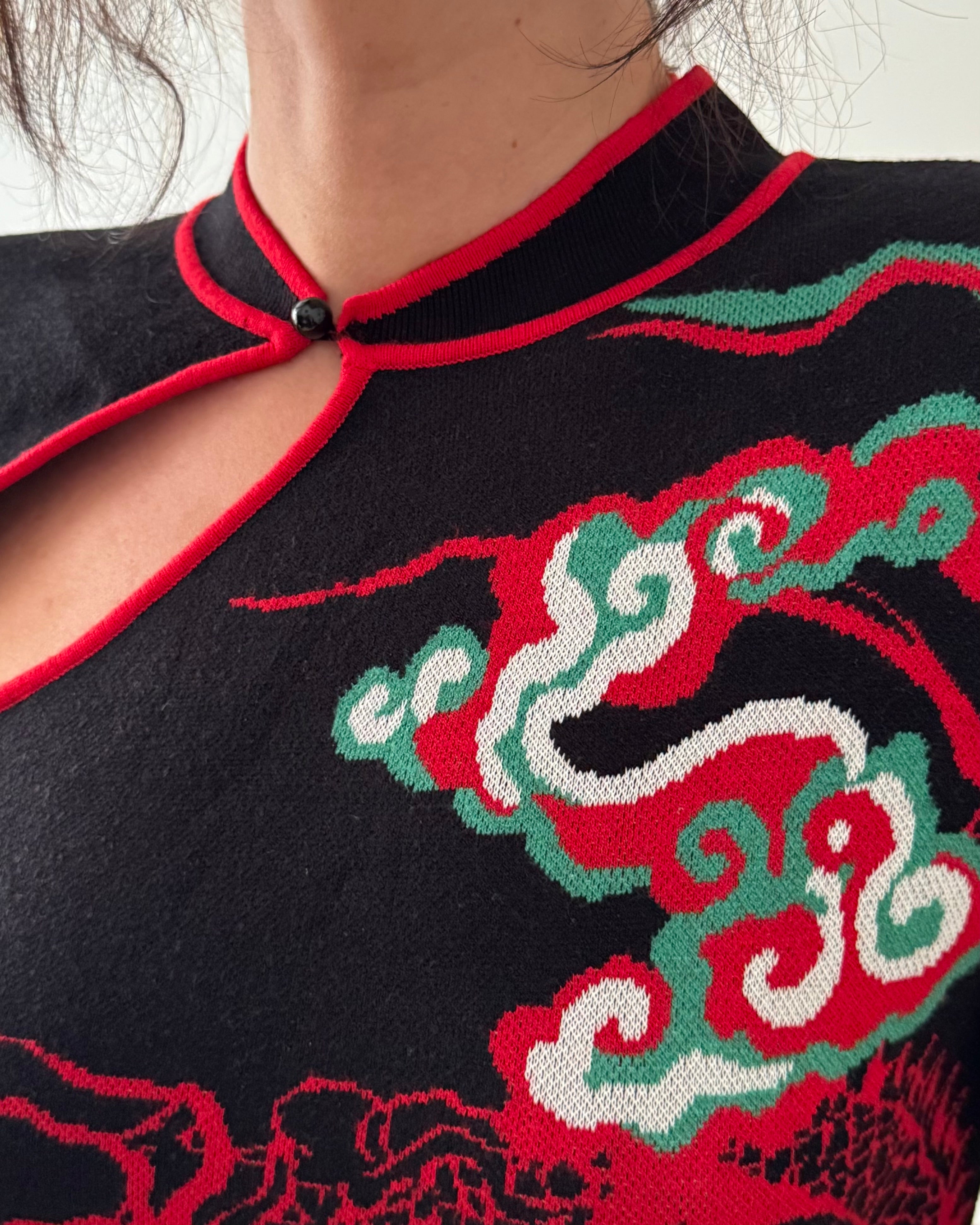 Knitted cheongsam