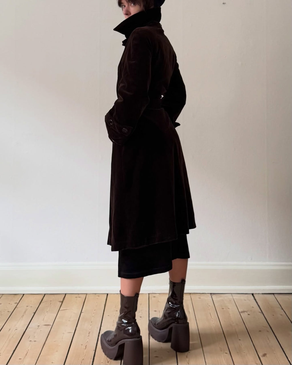 Velour trench