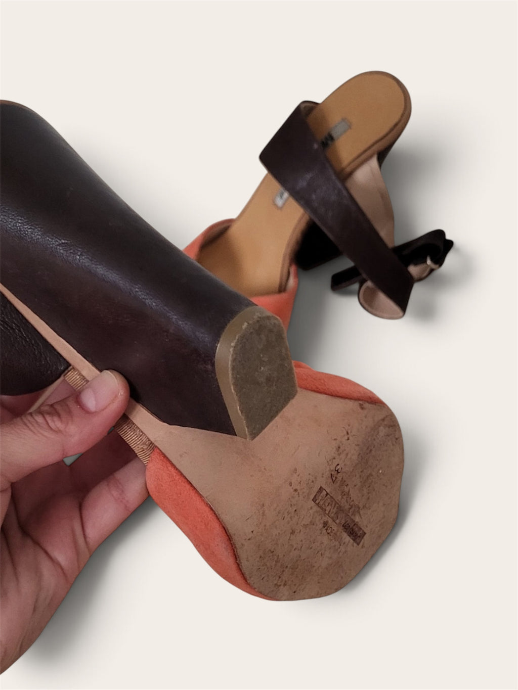 1990s Italian sandals. Size 37