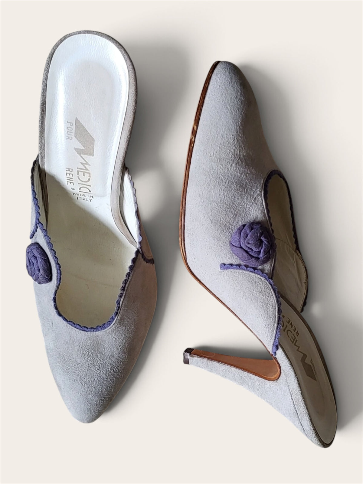 1980s Monroe mules. Size 39.5