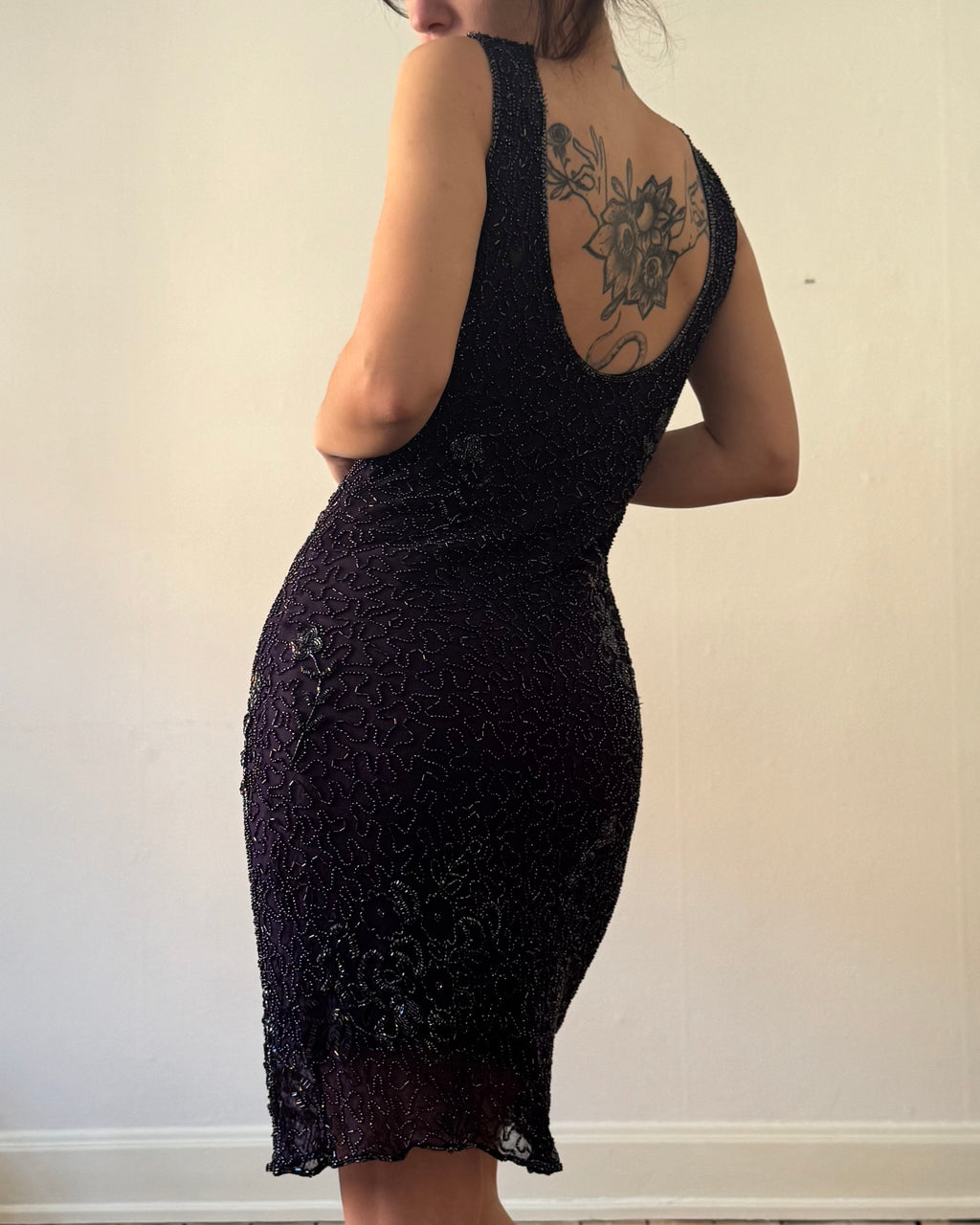 Deep purple silk