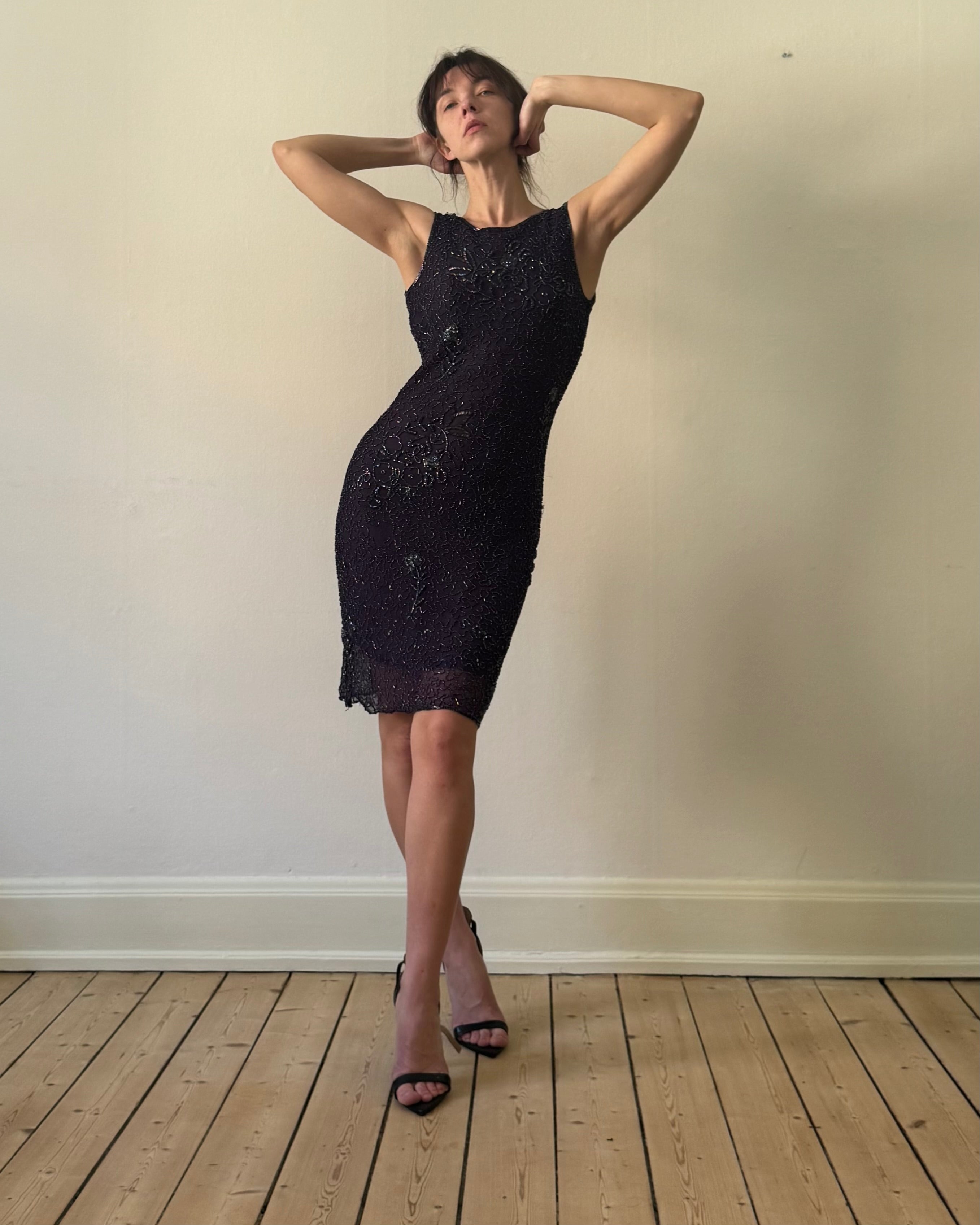 Deep purple silk