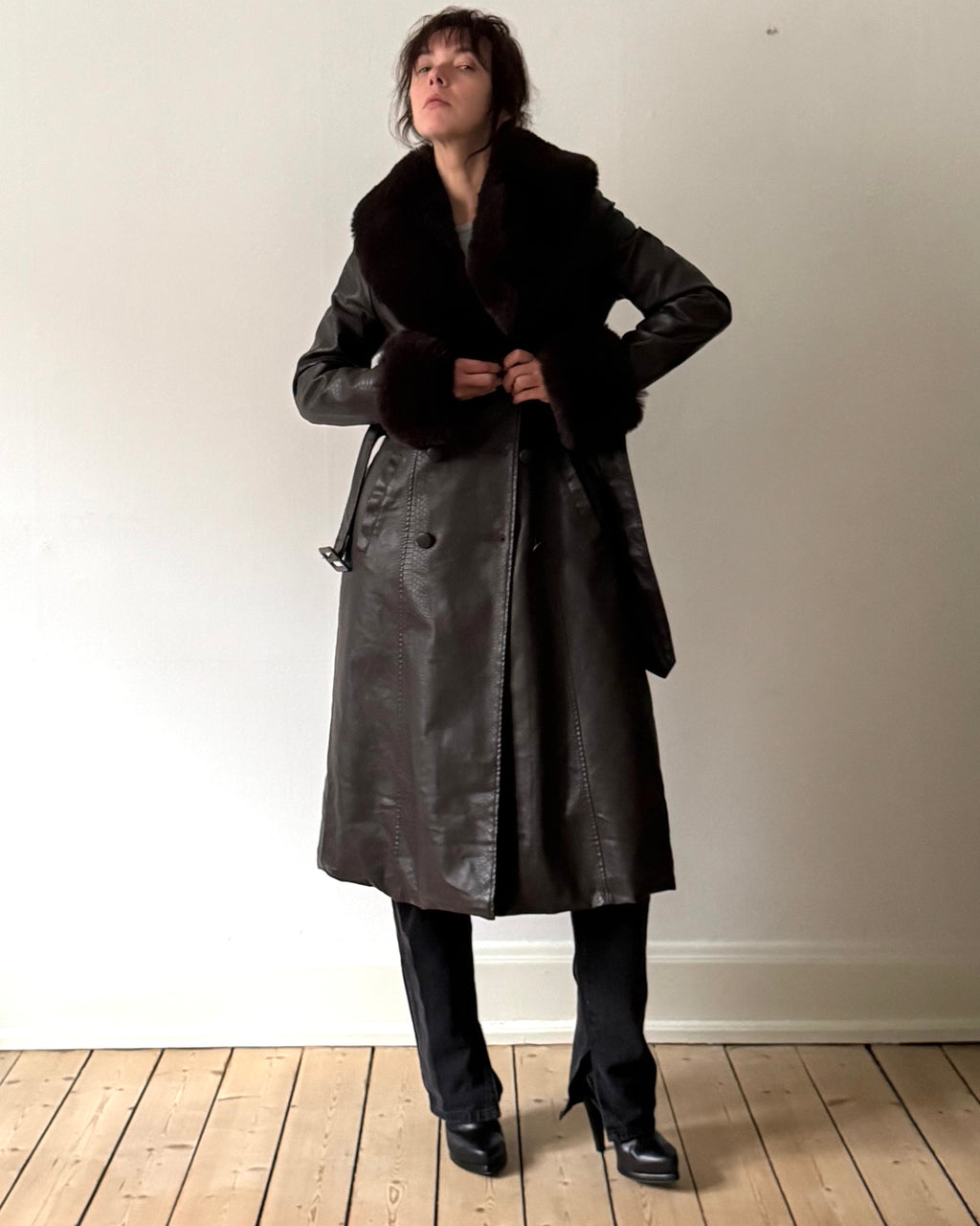 Snake skin coat