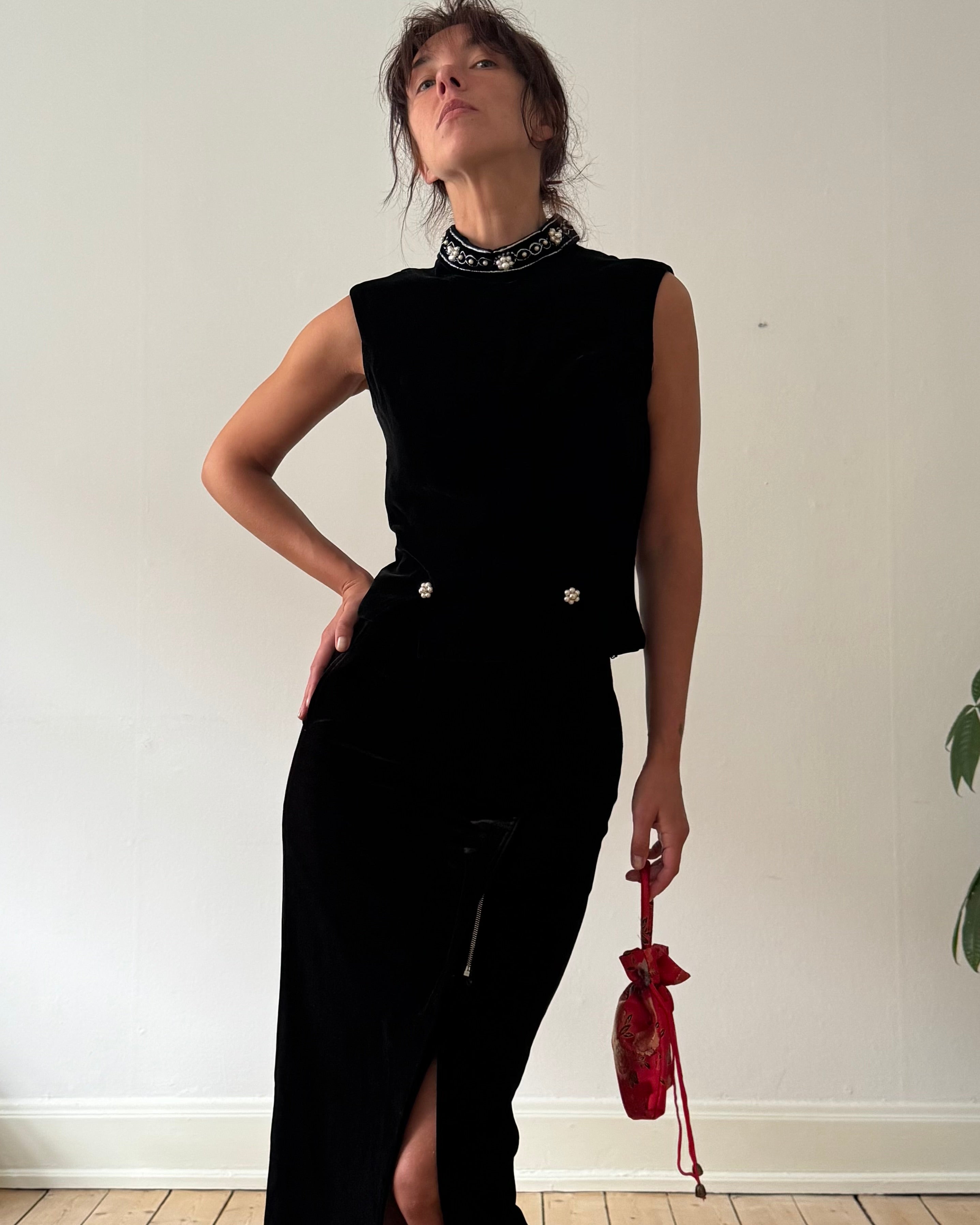 Chinese velour set