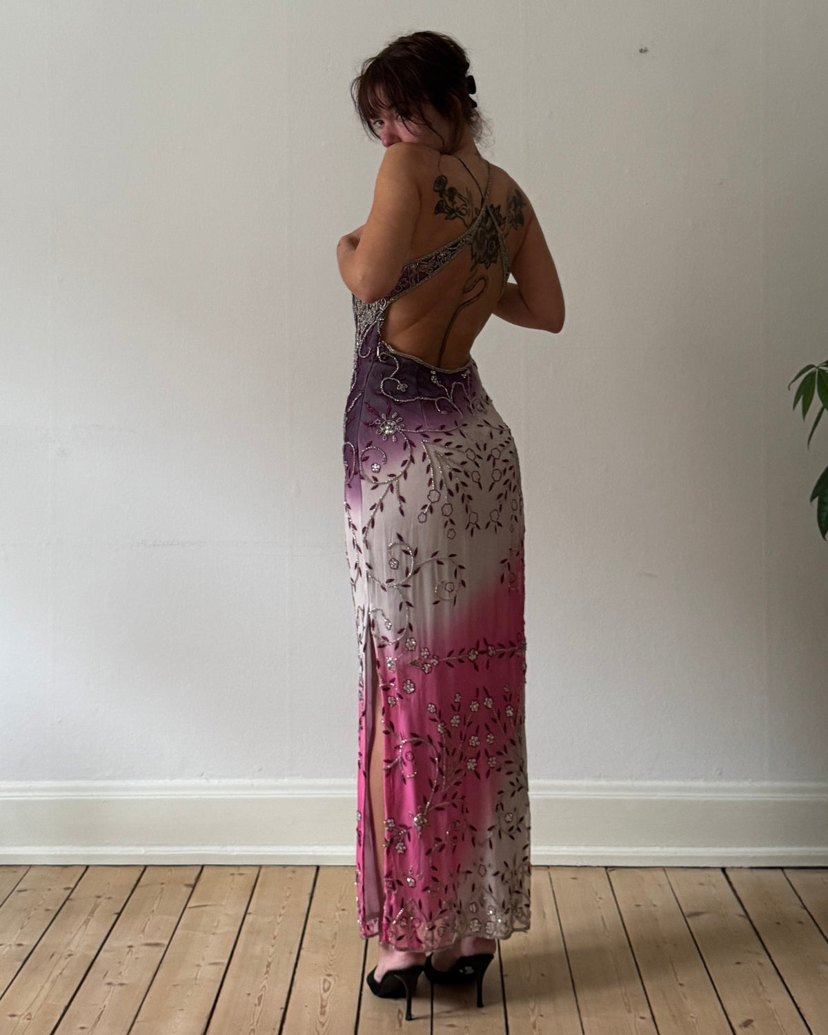 1990s Ombré silk