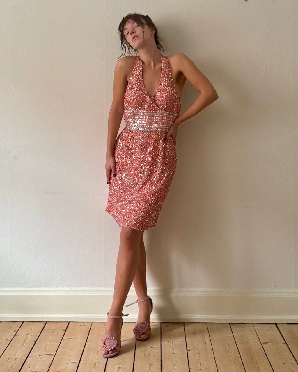 1990s pink silk