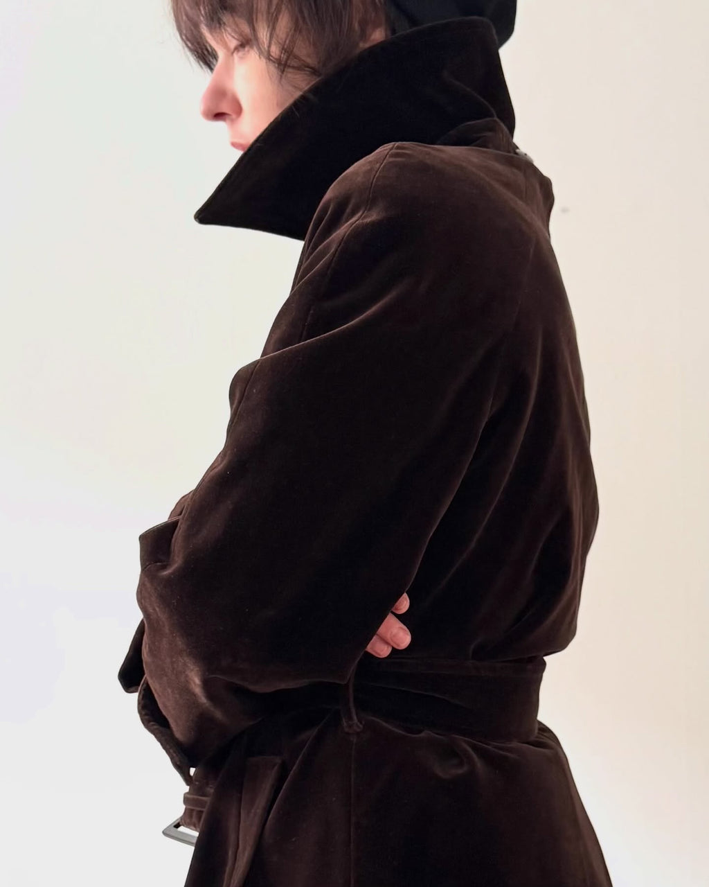 Velour trench