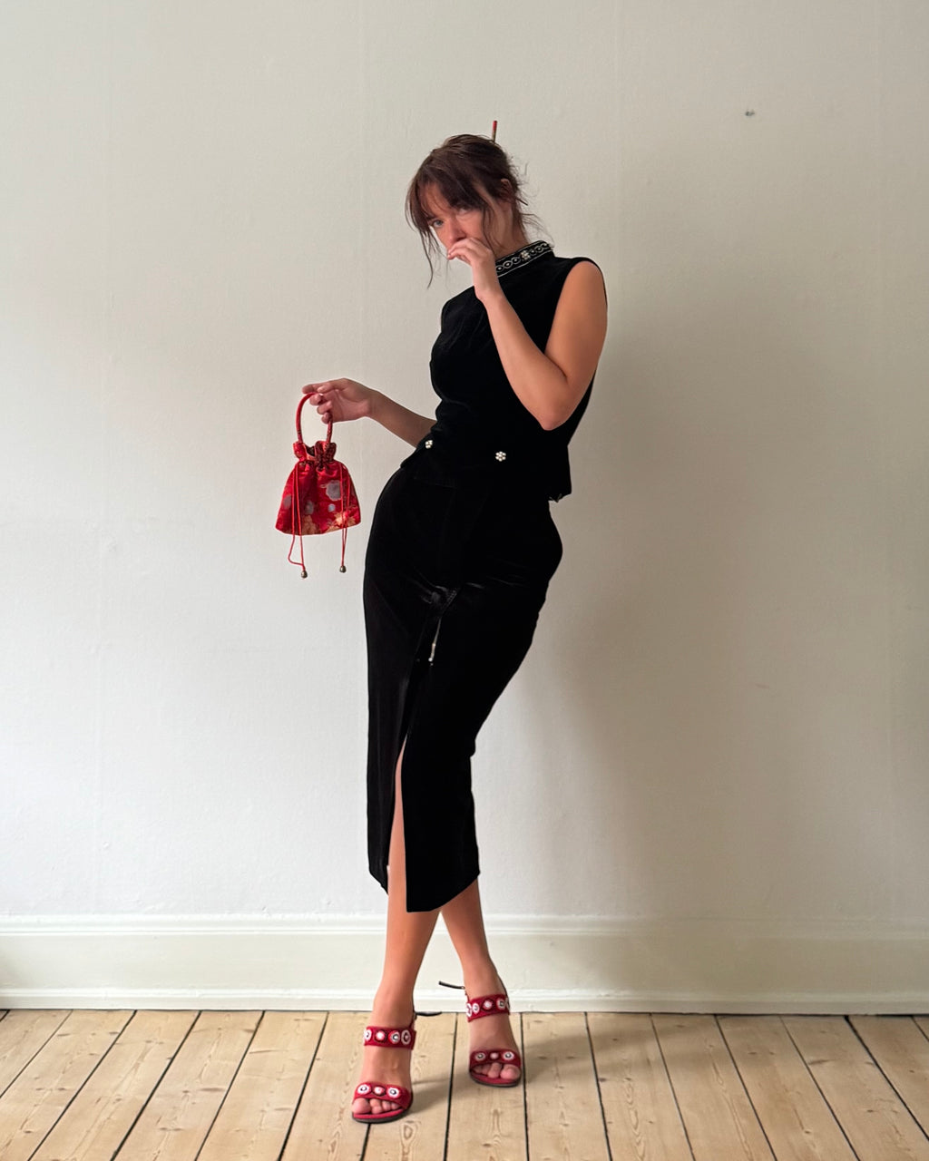 Chinese velour set