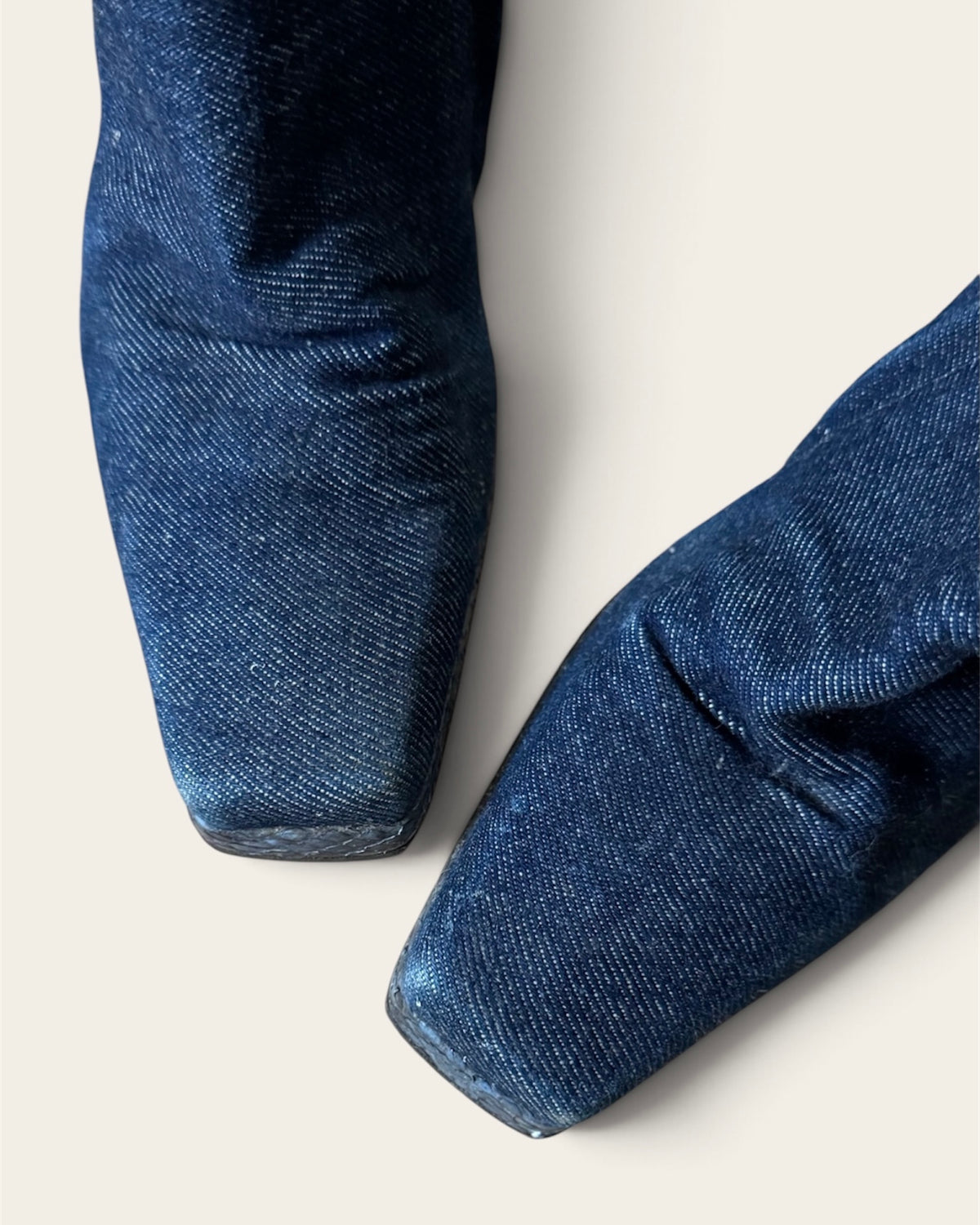 Denim French boots. Size 37.5