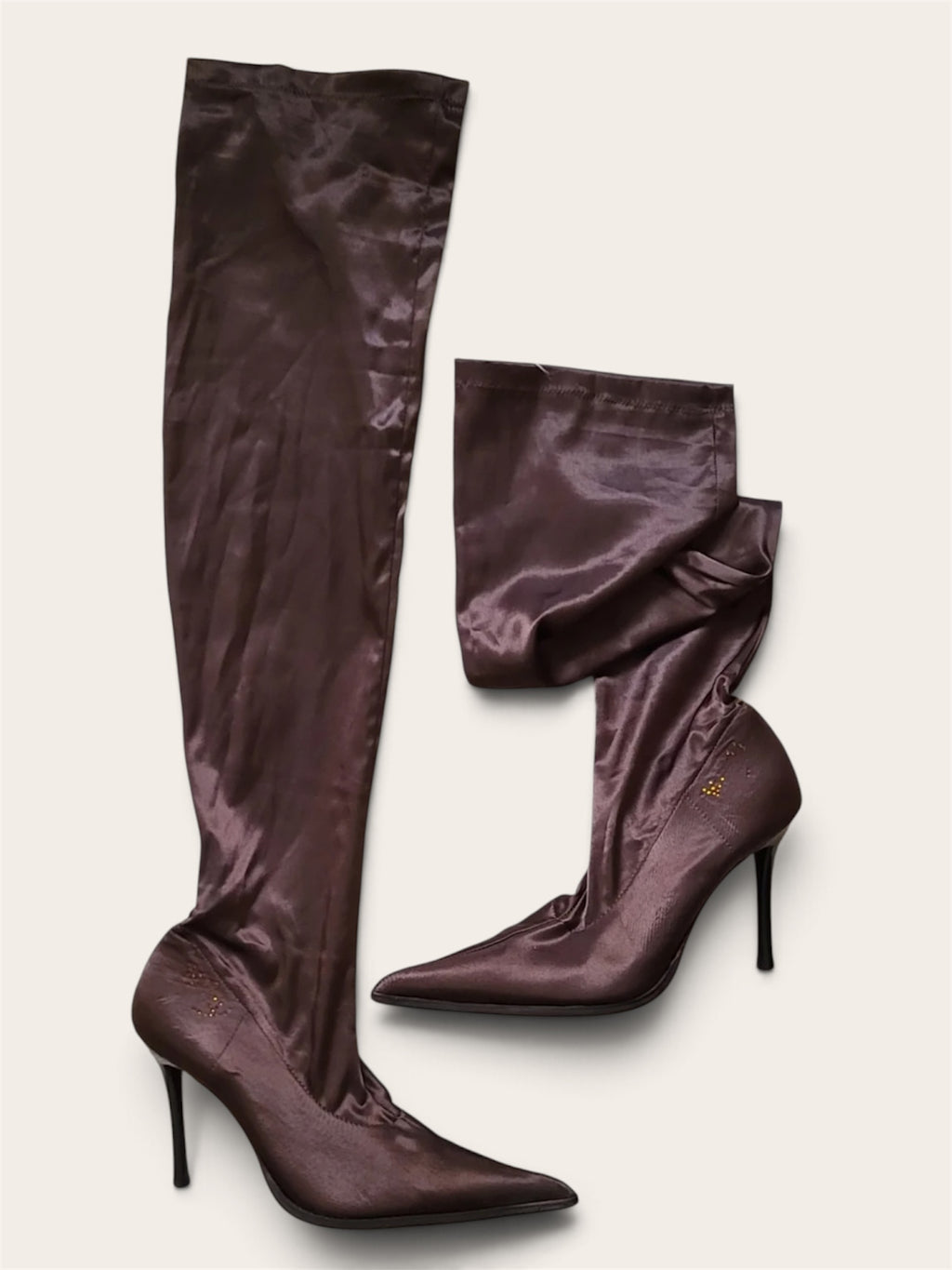 2000s Satin leather. Size 38