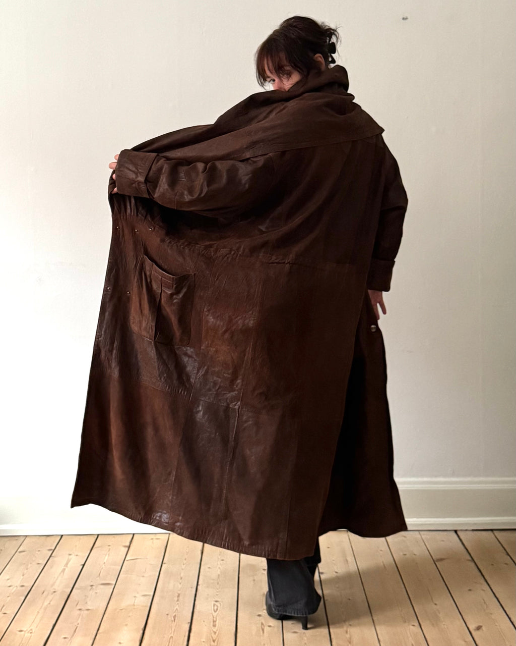 Leather coat