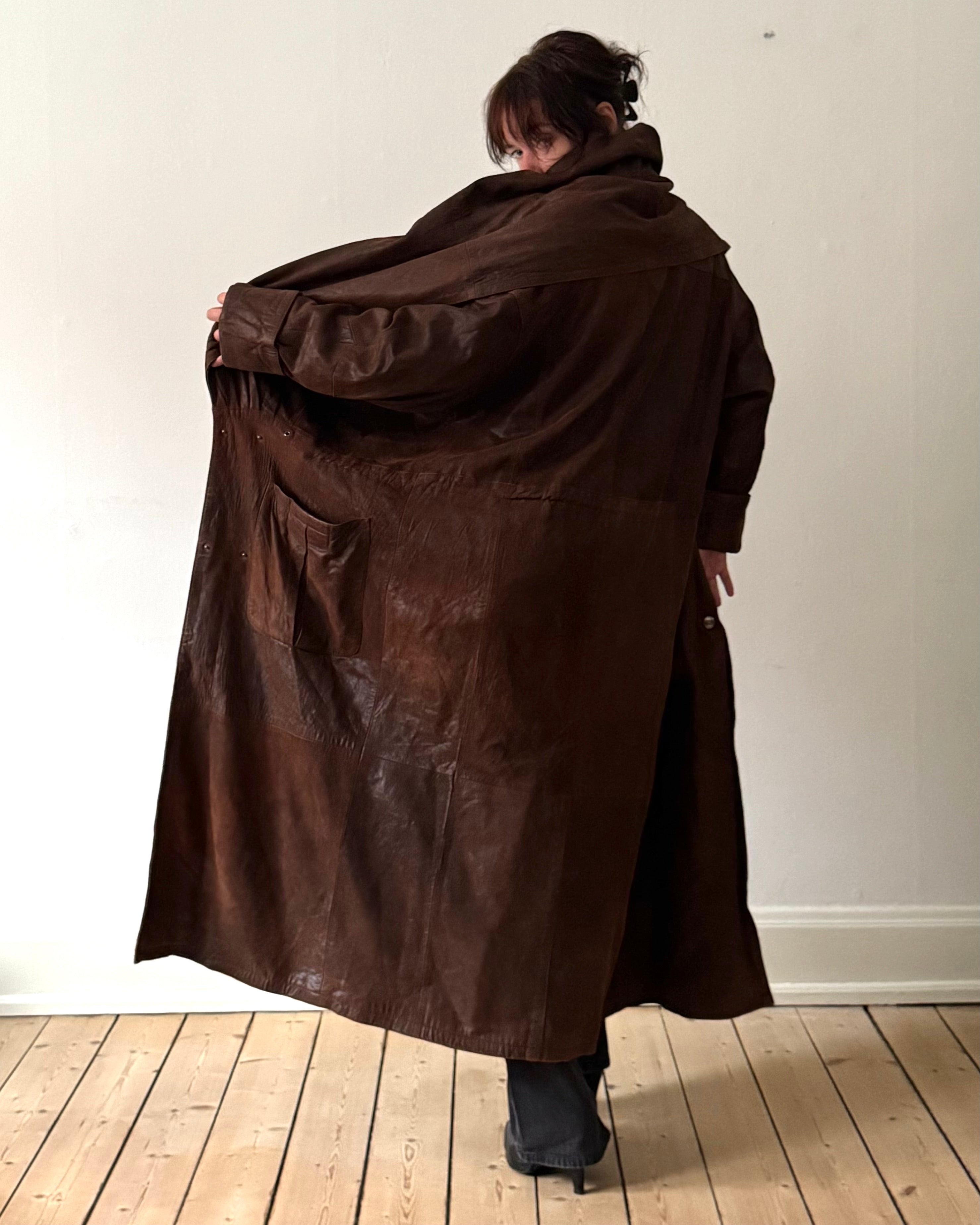 Leather coat