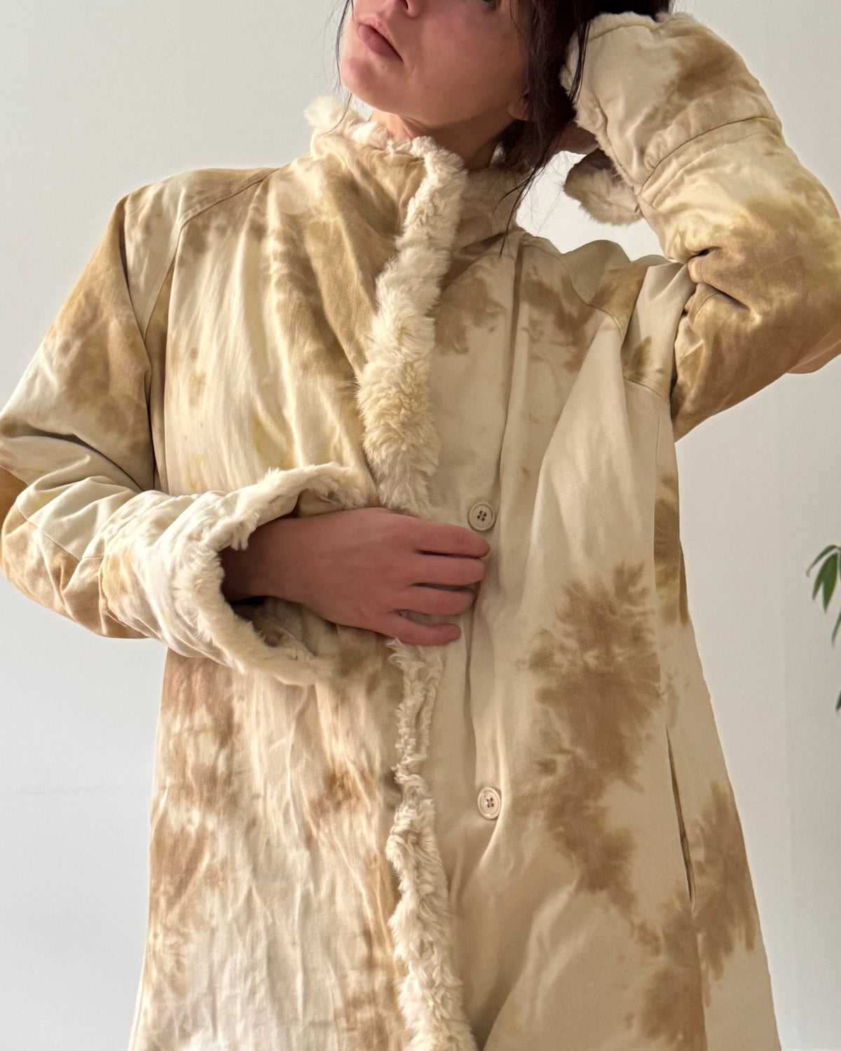 Tie-dye coat