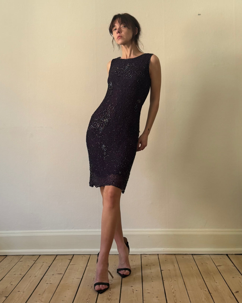 Deep purple silk