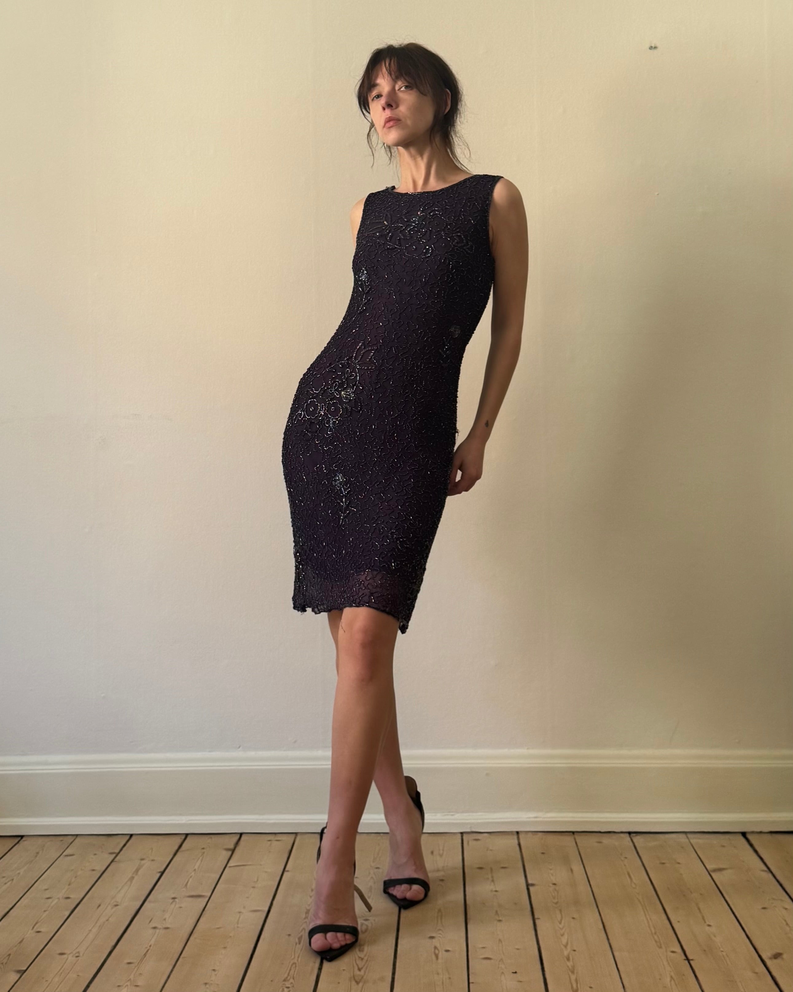 Deep purple silk