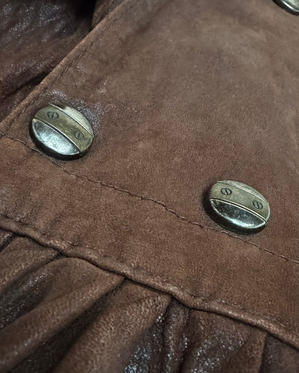 Leather coat