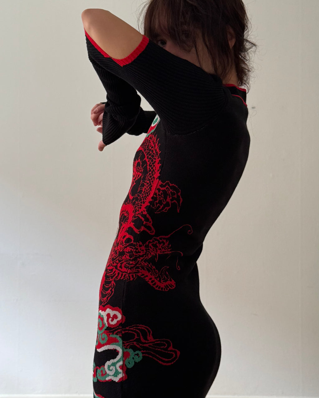 Knitted cheongsam
