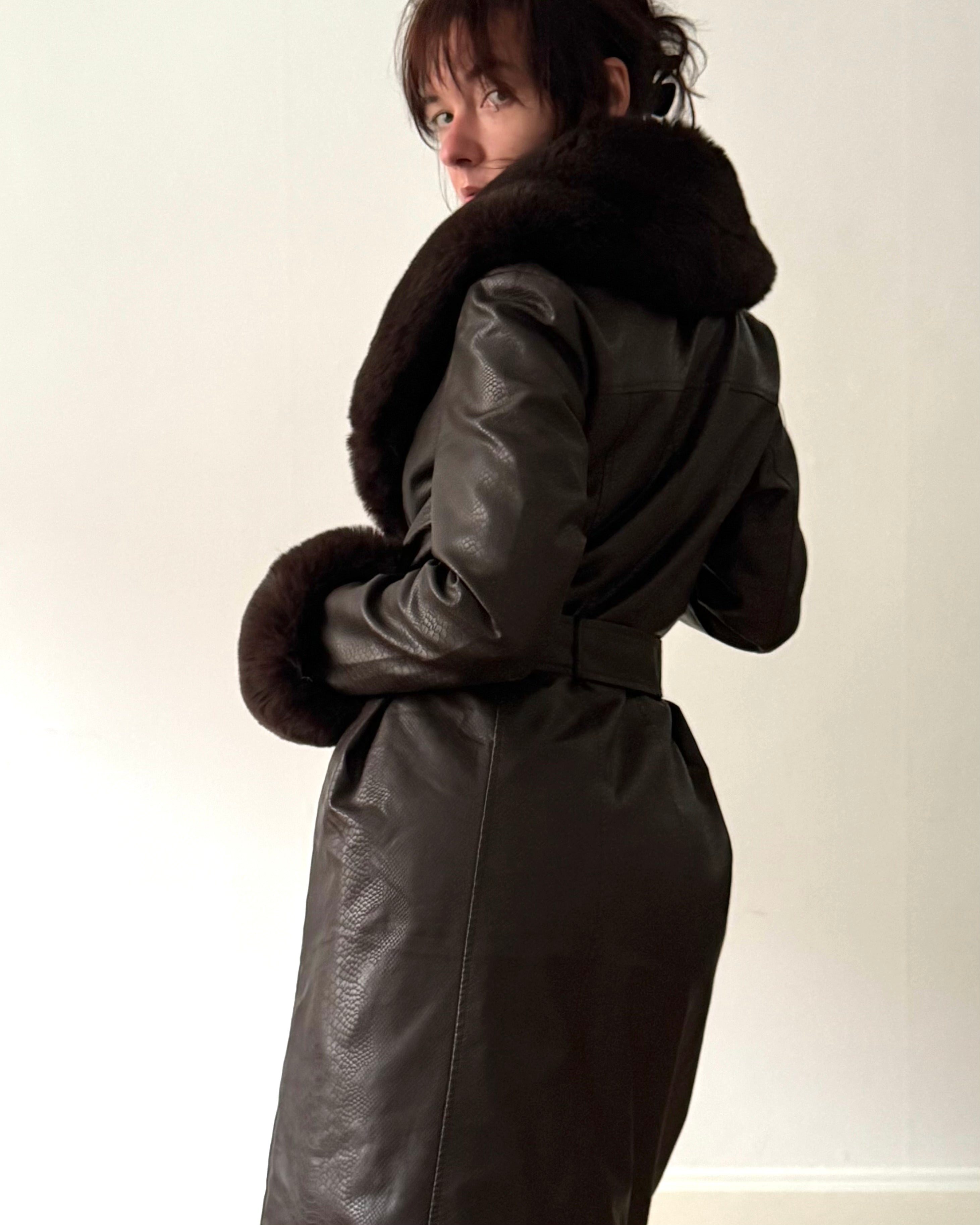Snake skin coat