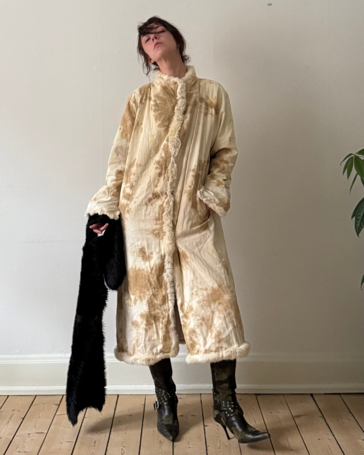 Tie-dye coat