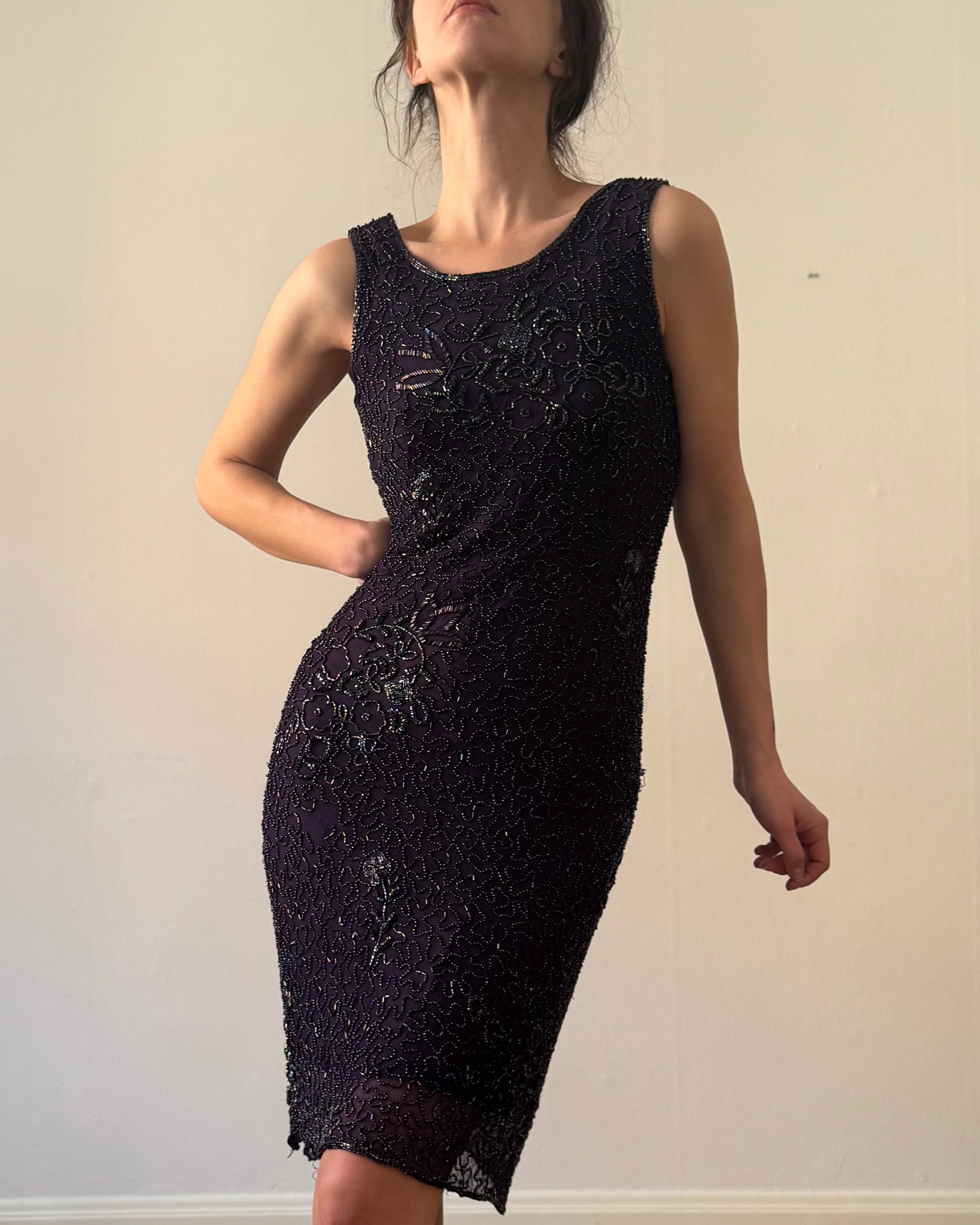 Deep purple silk