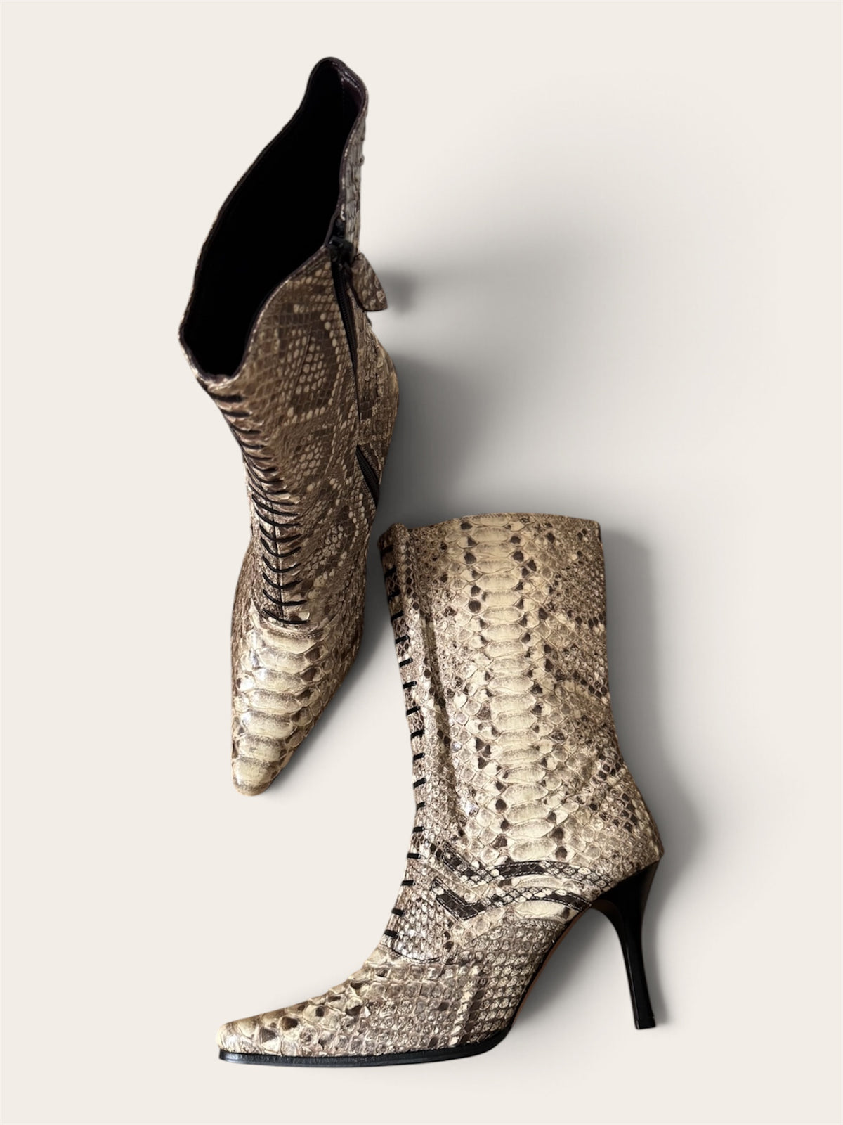 Y2K crocodile boots. Size 39/40
