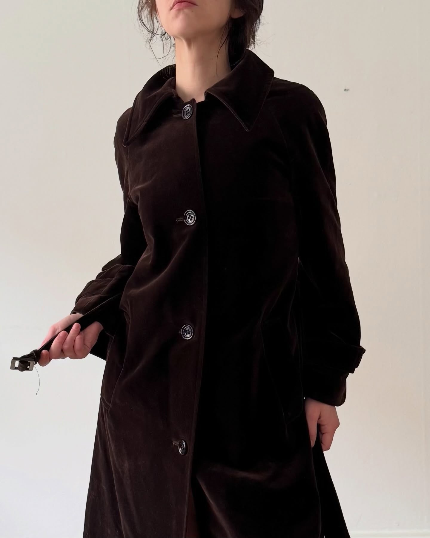 Velour trench