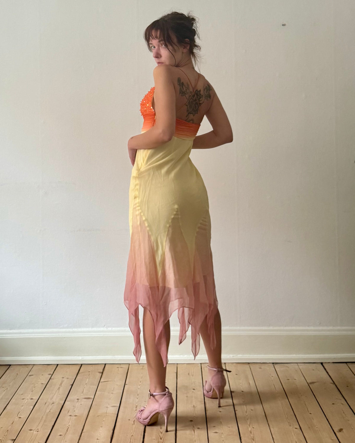 1990s sunset dress